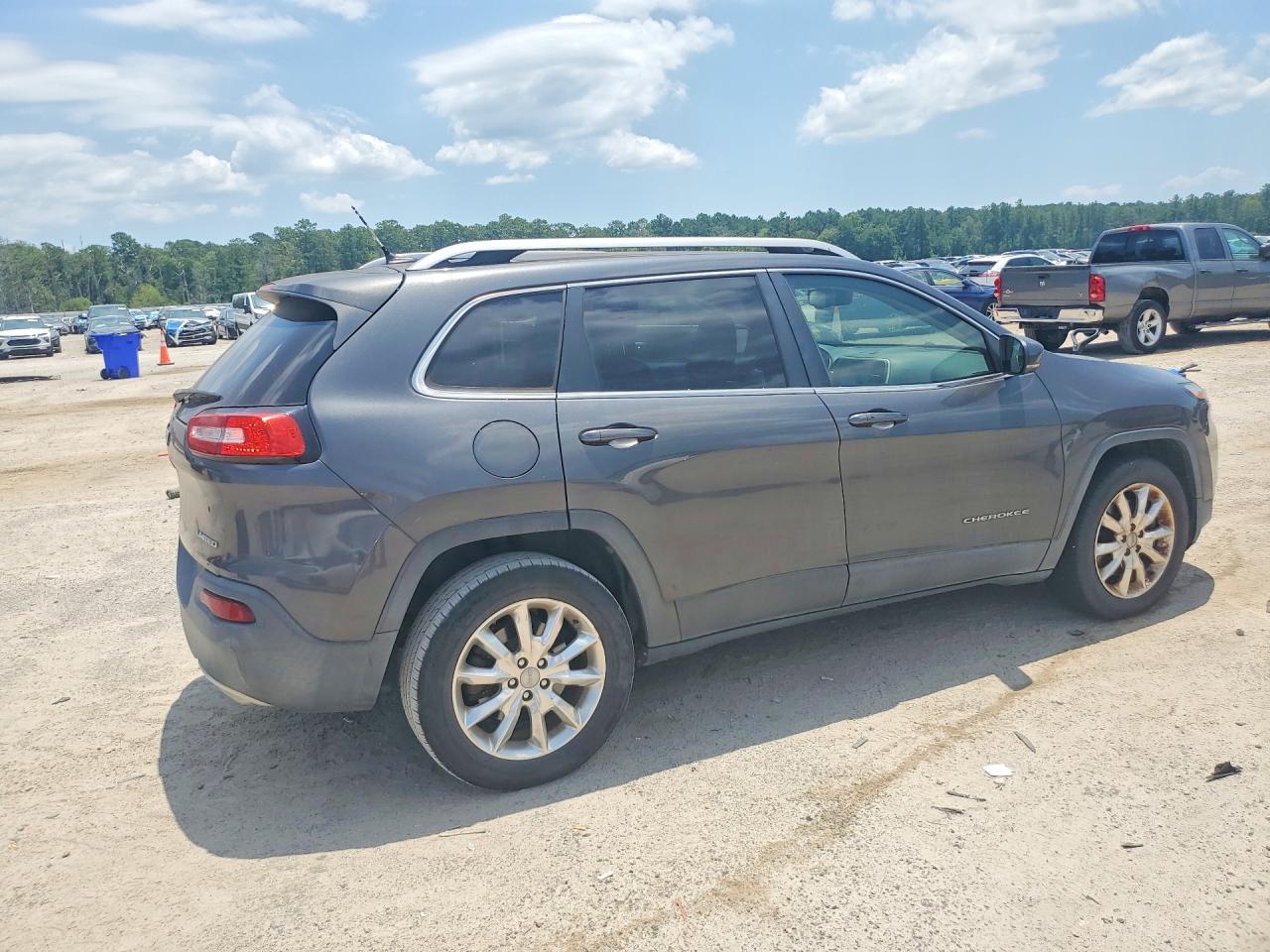 2015 Jeep Cherokee Limited Gray vin: 1C4PJMDSXFW648482