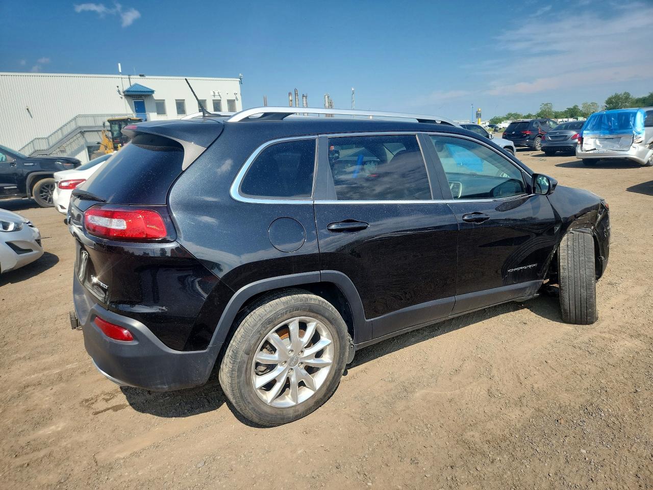 2015 Jeep Cherokee Limited Черный vin: 1C4PJMDSXFW685791