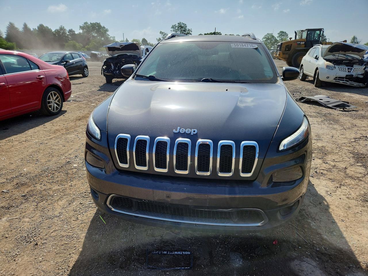2015 Jeep Cherokee Limited Серый vin: 1C4PJMDSXFW687945