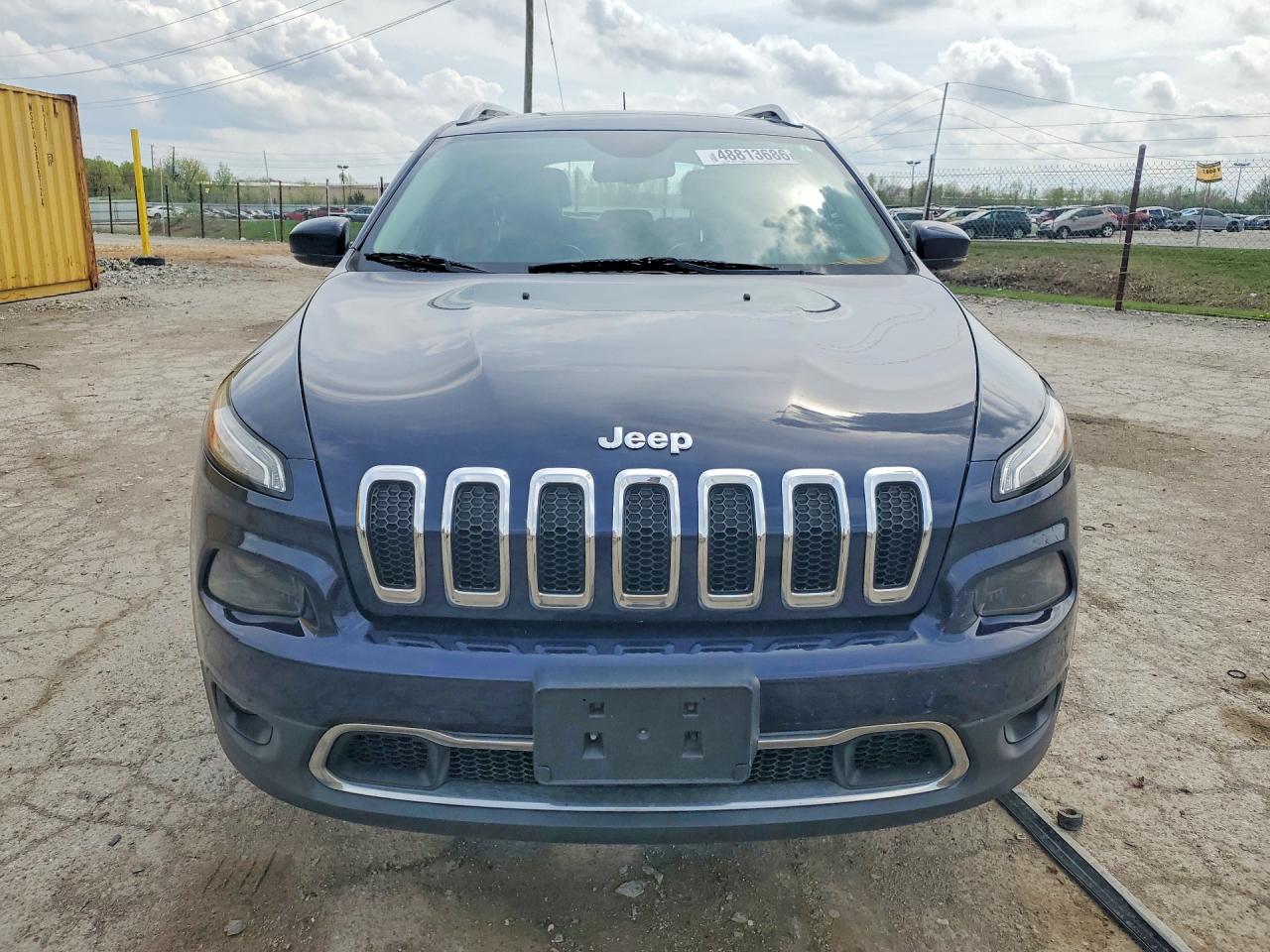 2015 Jeep Cherokee Limited Blue vin: 1C4PJMDSXFW738568