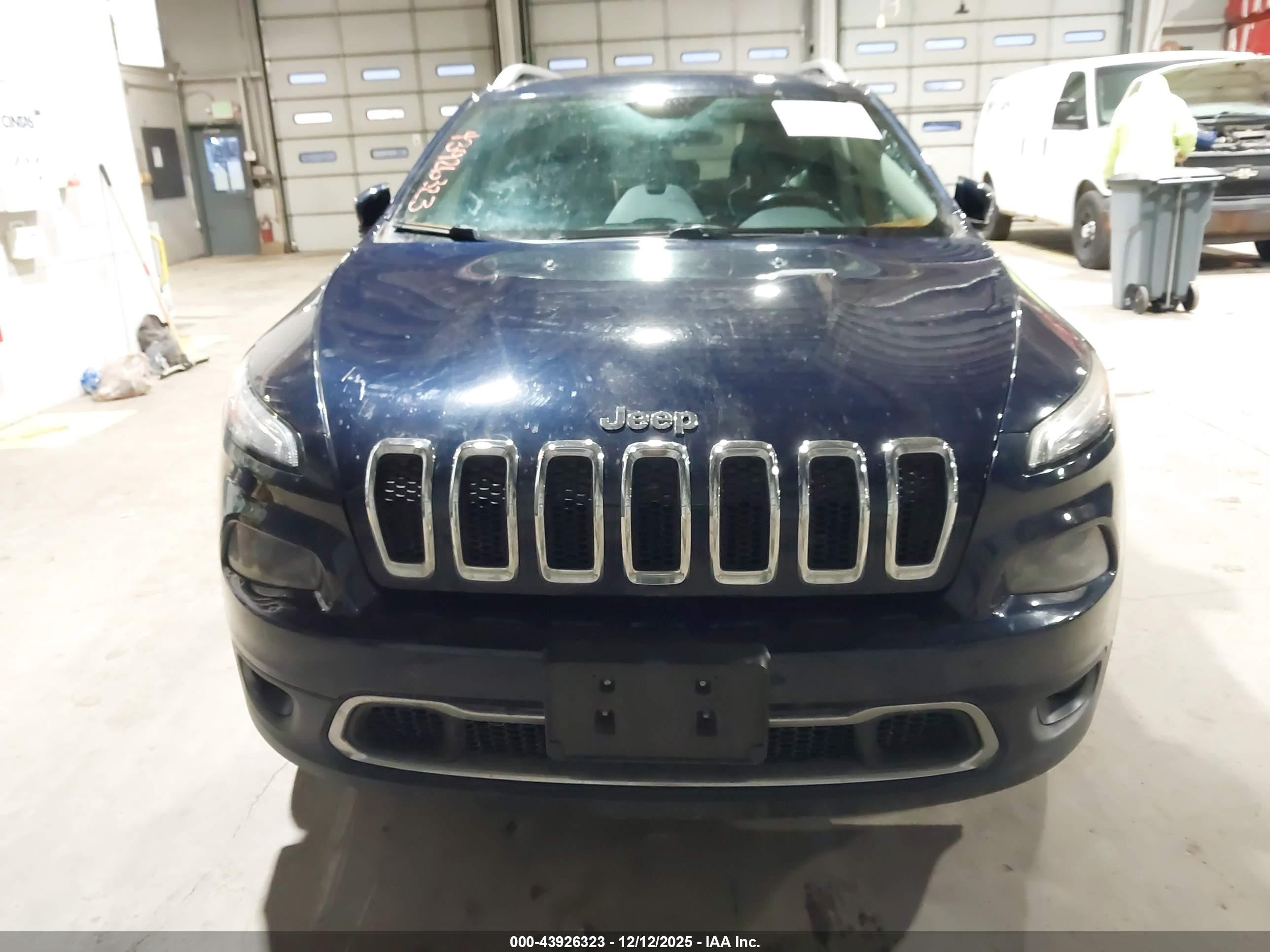 2015 Jeep Cherokee Limited Dark Blue vin: 1C4PJMDSXFW751580