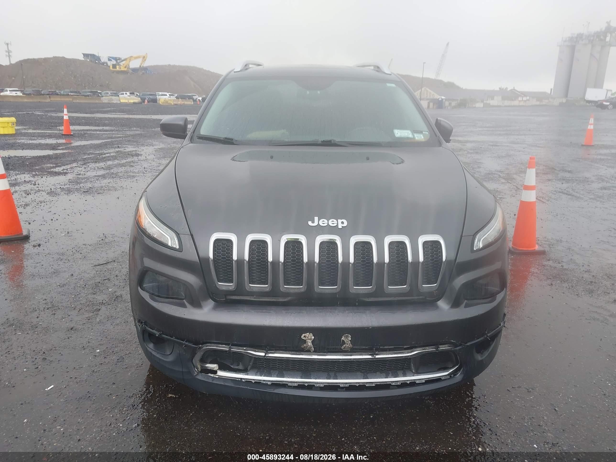 2015 Jeep Cherokee Limited Gray vin: 1C4PJMDSXFW758075