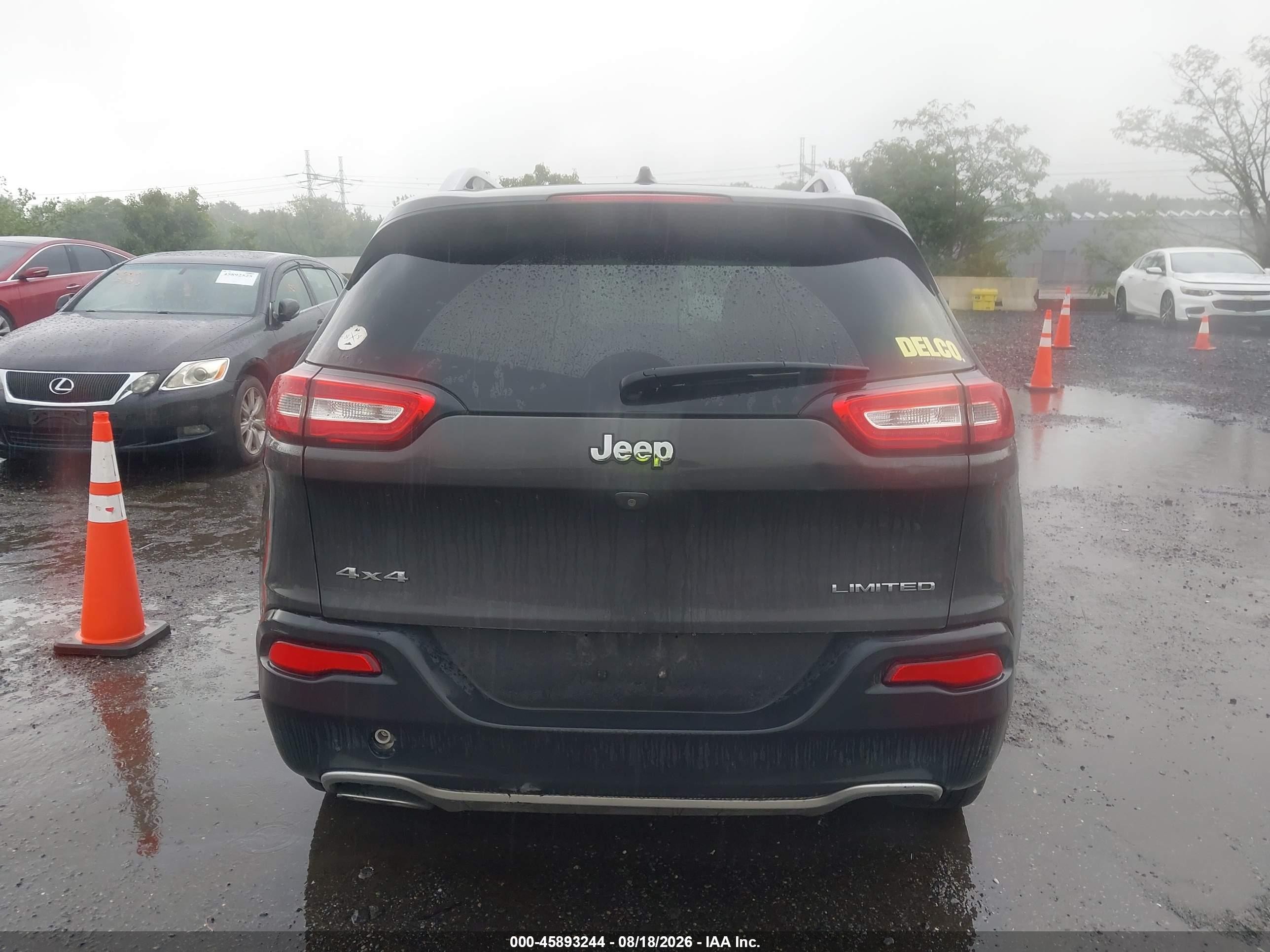 2015 Jeep Cherokee Limited Gray vin: 1C4PJMDSXFW758075