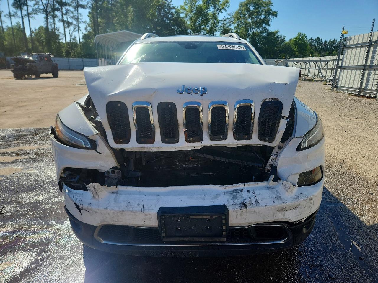 2016 Jeep Cherokee Limited White vin: 1C4PJMDSXGW352718