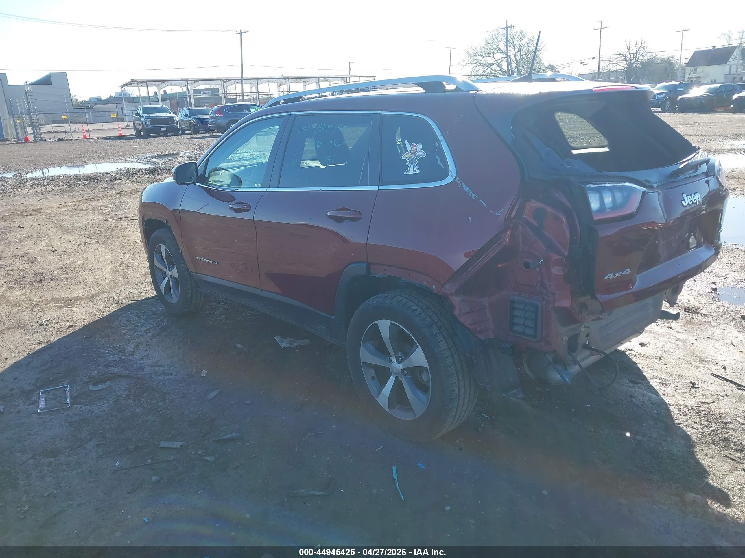 2021 Jeep Cherokee Limited 4x4 Red vin: 1C4PJMDX0MD218657