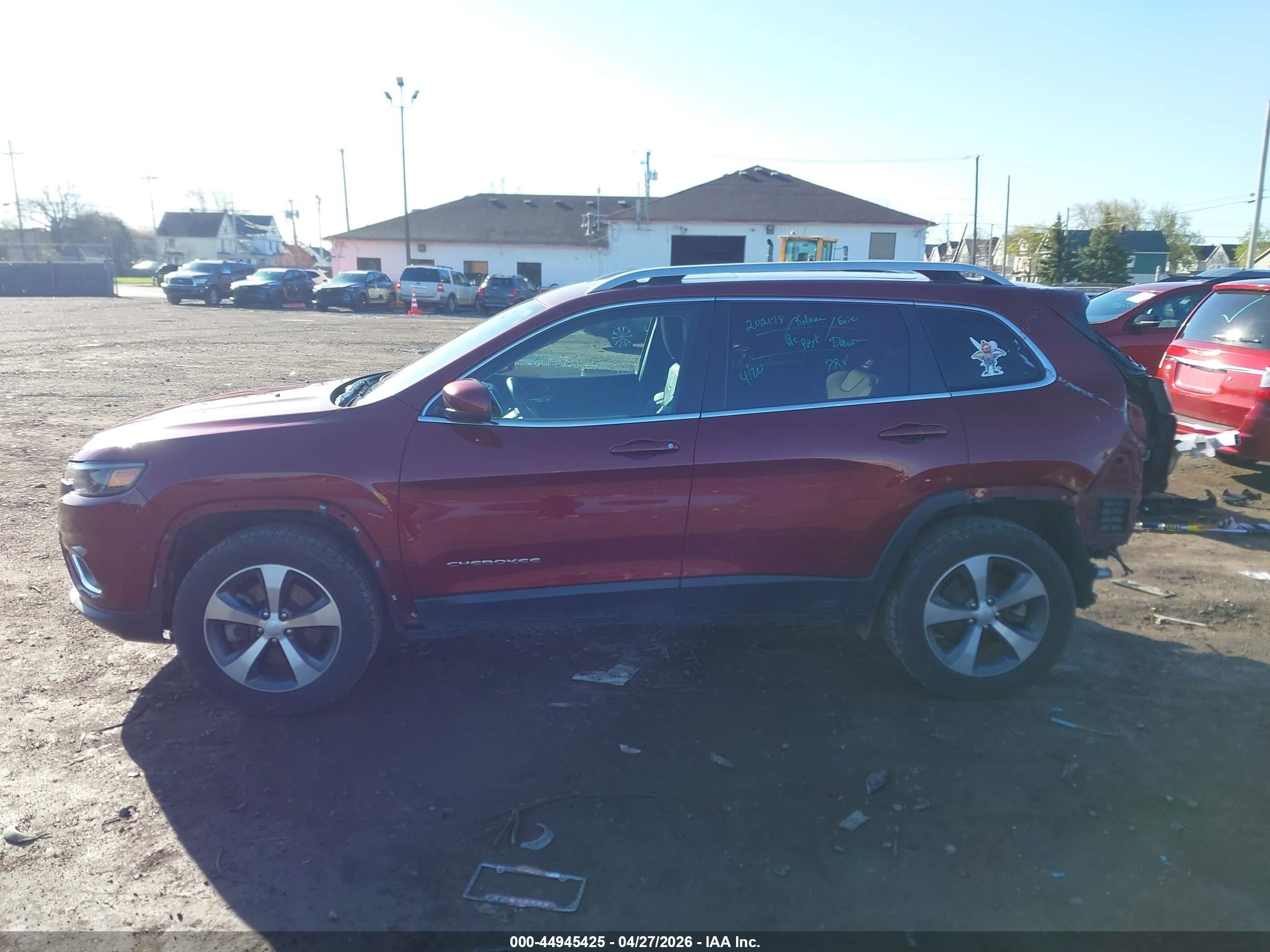 2021 Jeep Cherokee Limited 4x4 Red vin: 1C4PJMDX0MD218657