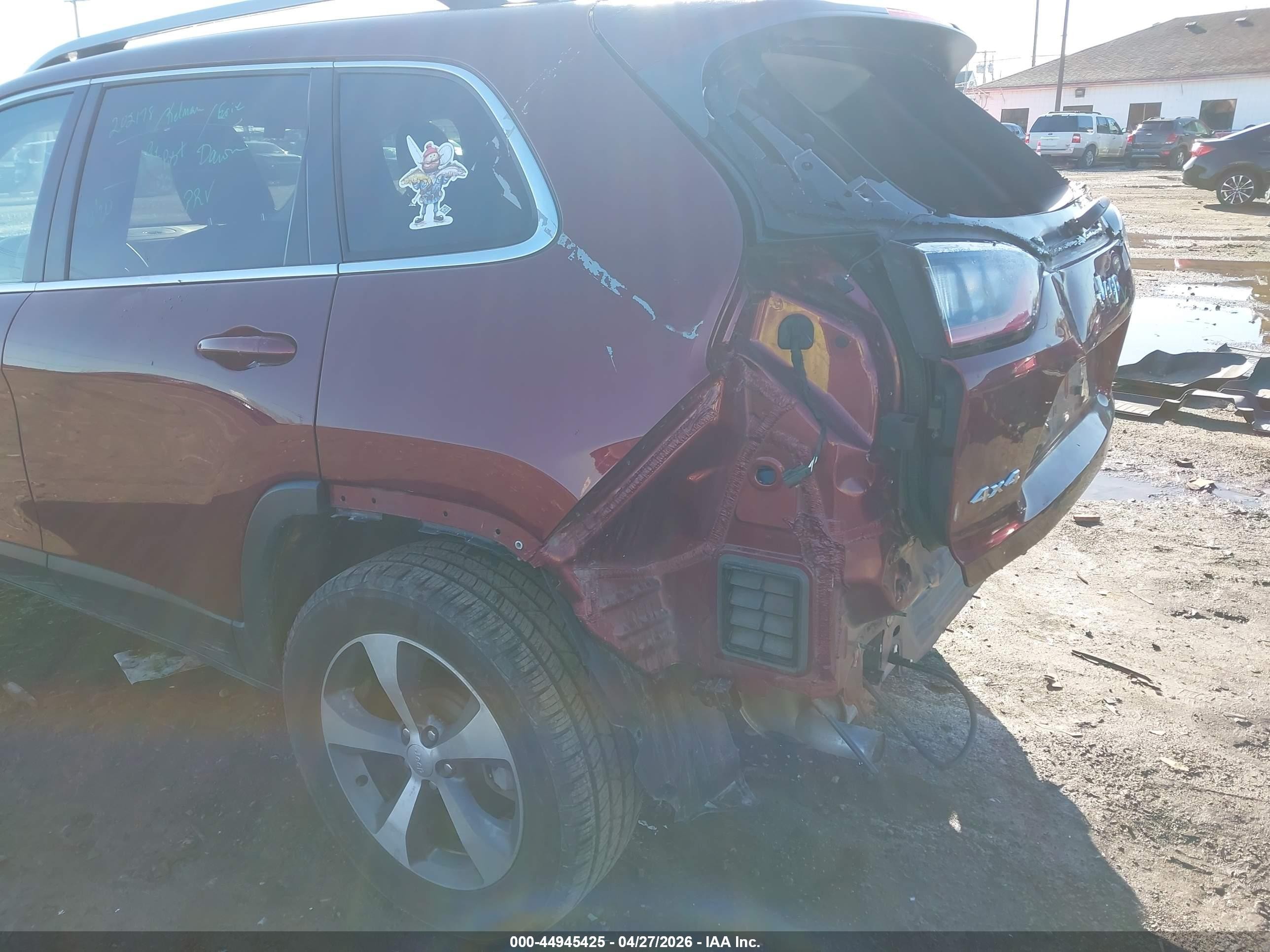 2021 Jeep Cherokee Limited 4x4 Red vin: 1C4PJMDX0MD218657