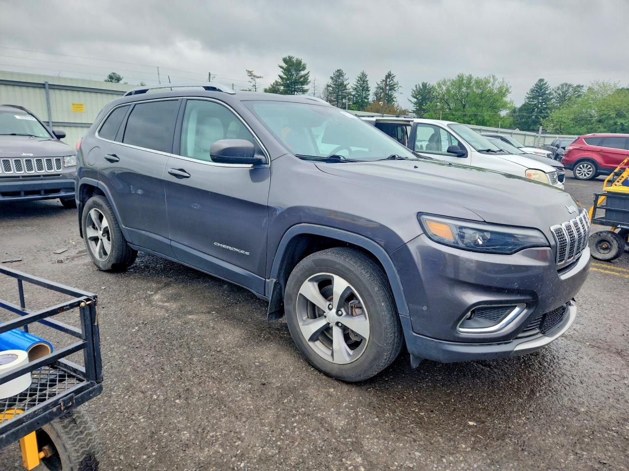 2020 Jeep Cherokee Limited Gray vin: 1C4PJMDX2LD622123