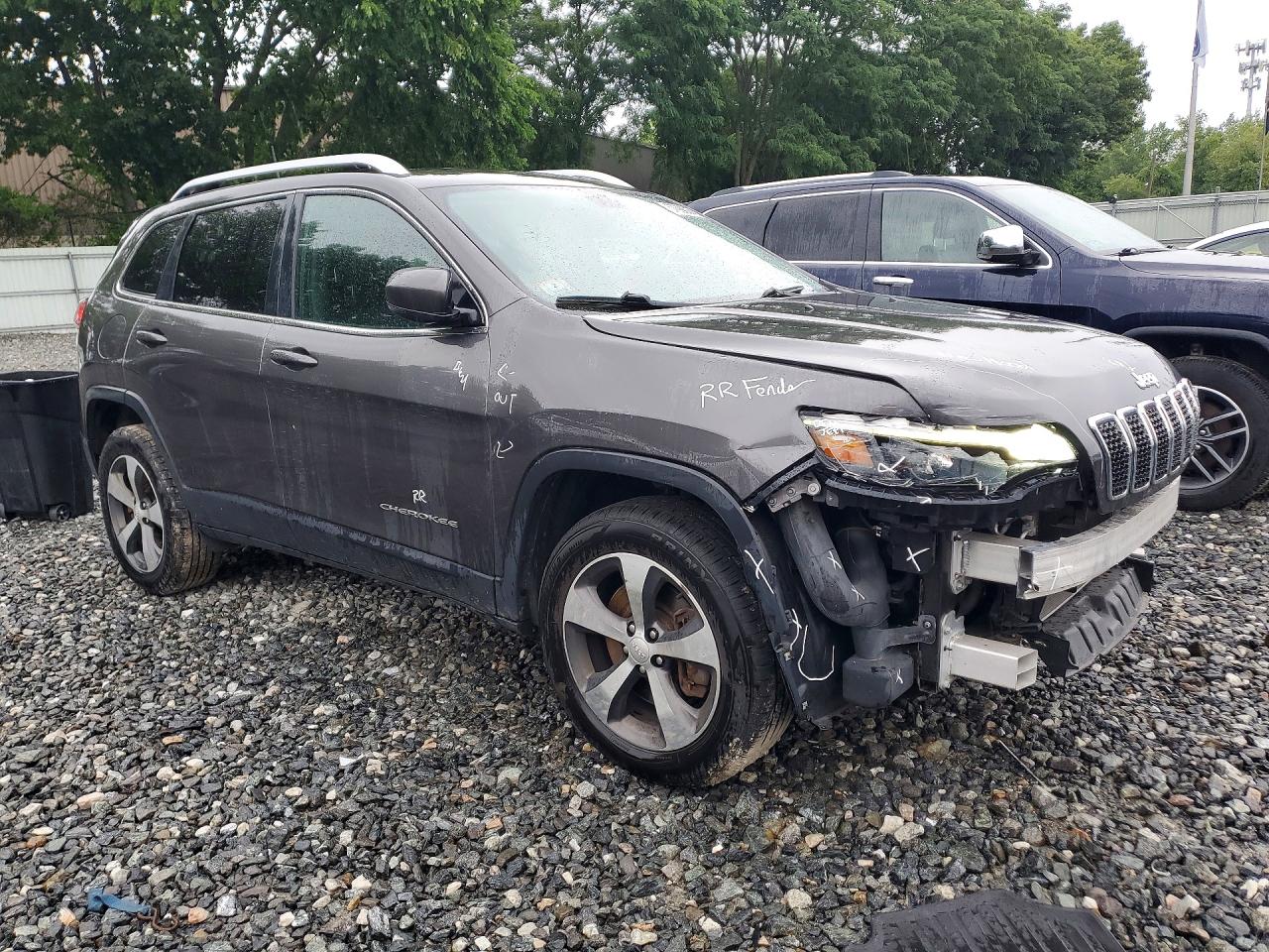 2019 Jeep Cherokee Limited Gray vin: 1C4PJMDX3KD412970