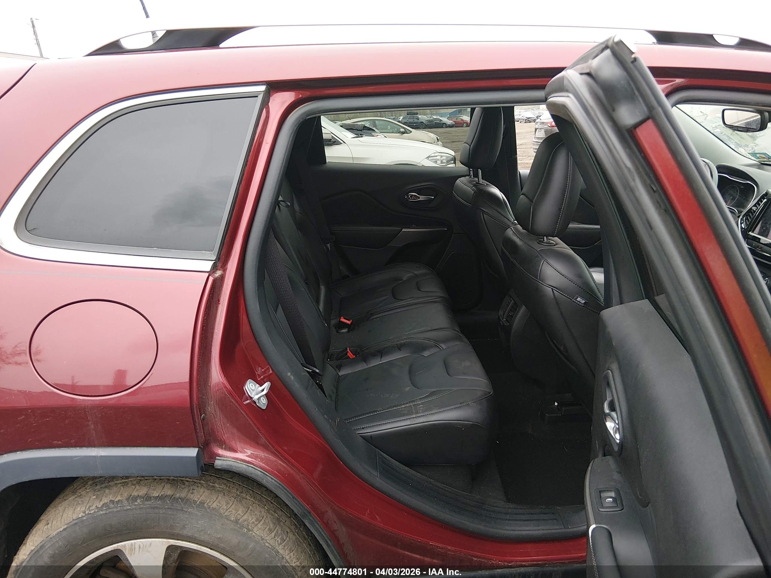 2020 Jeep Cherokee Limited 4x4 Red vin: 1C4PJMDX3LD516974