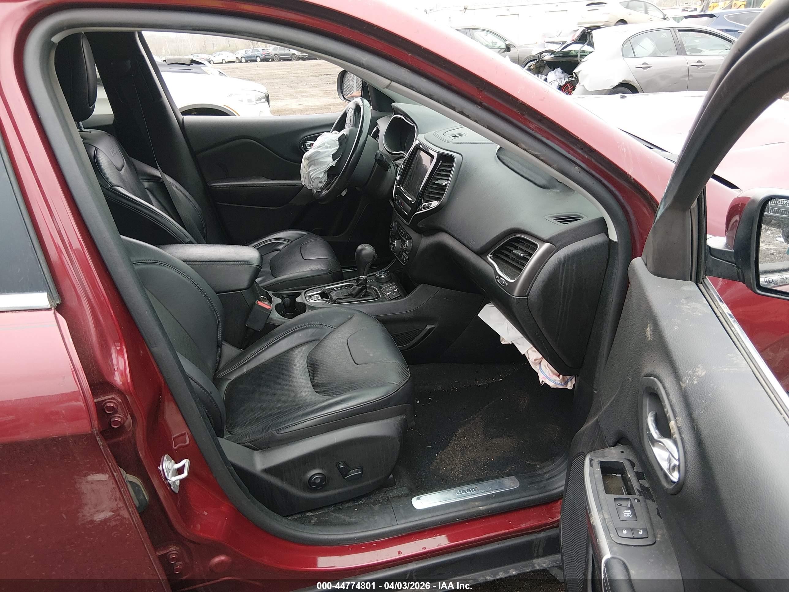 2020 Jeep Cherokee Limited 4x4 Red vin: 1C4PJMDX3LD516974