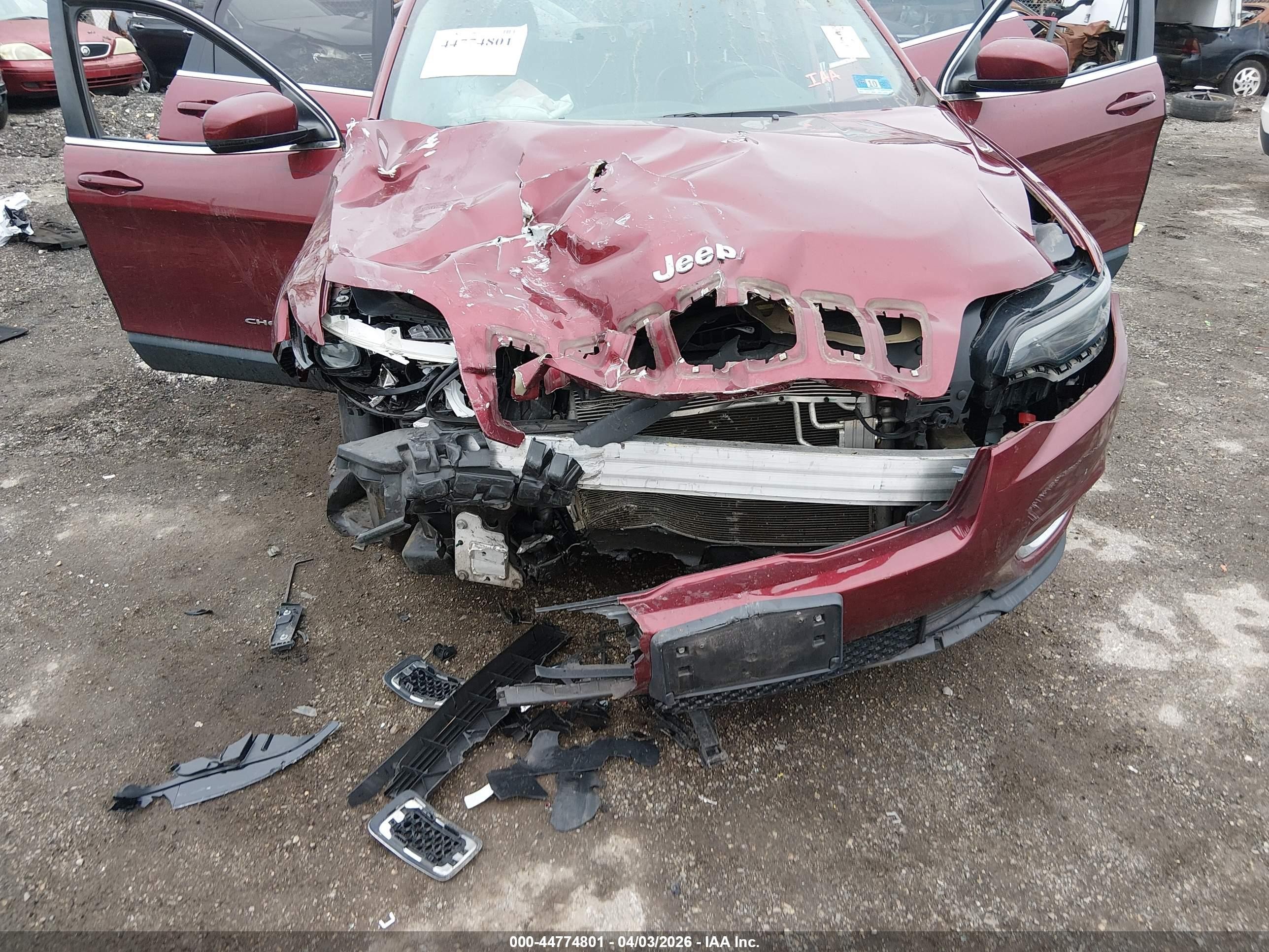 2020 Jeep Cherokee Limited 4x4 Red vin: 1C4PJMDX3LD516974