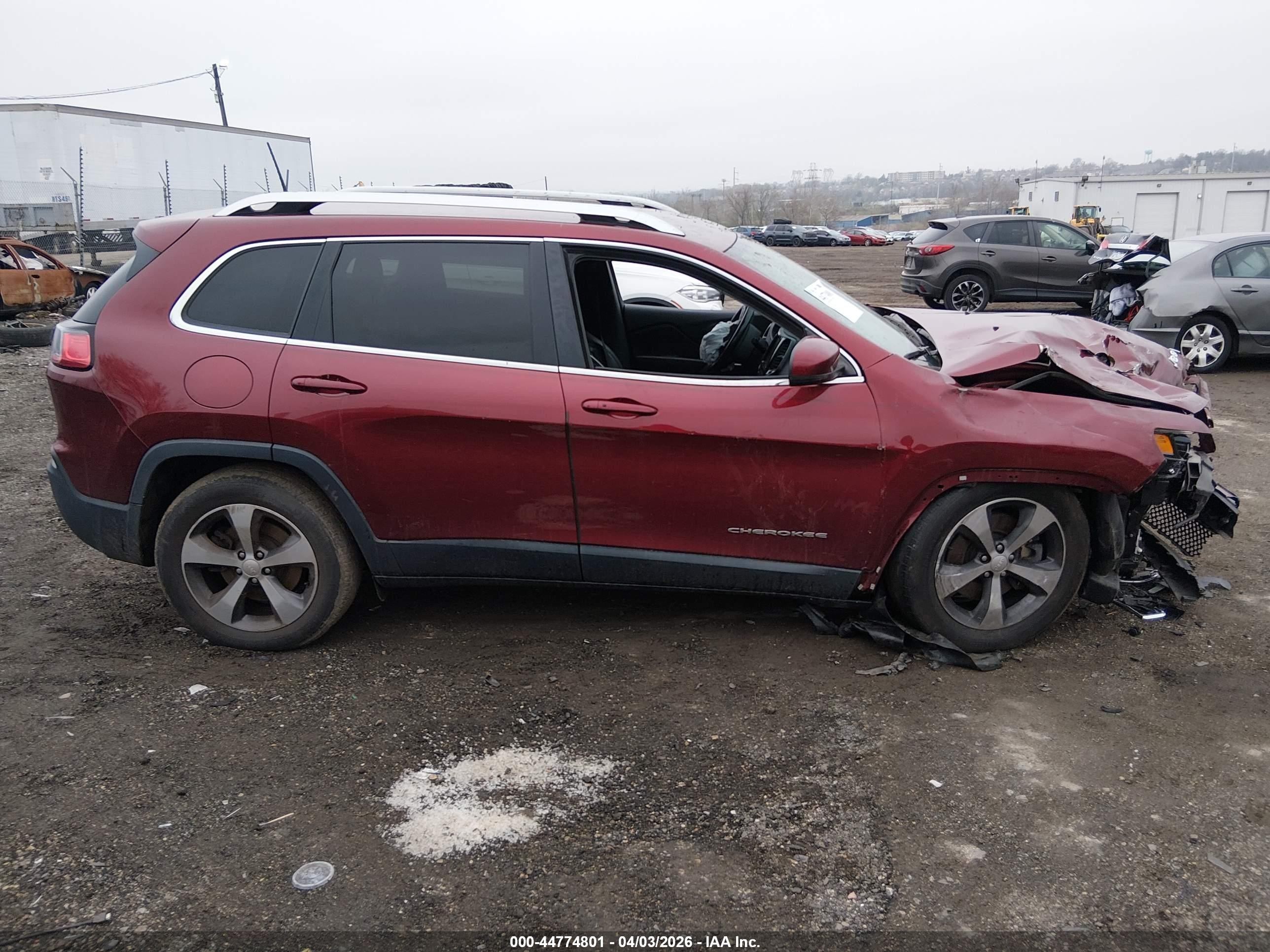 2020 Jeep Cherokee Limited 4x4 Red vin: 1C4PJMDX3LD516974