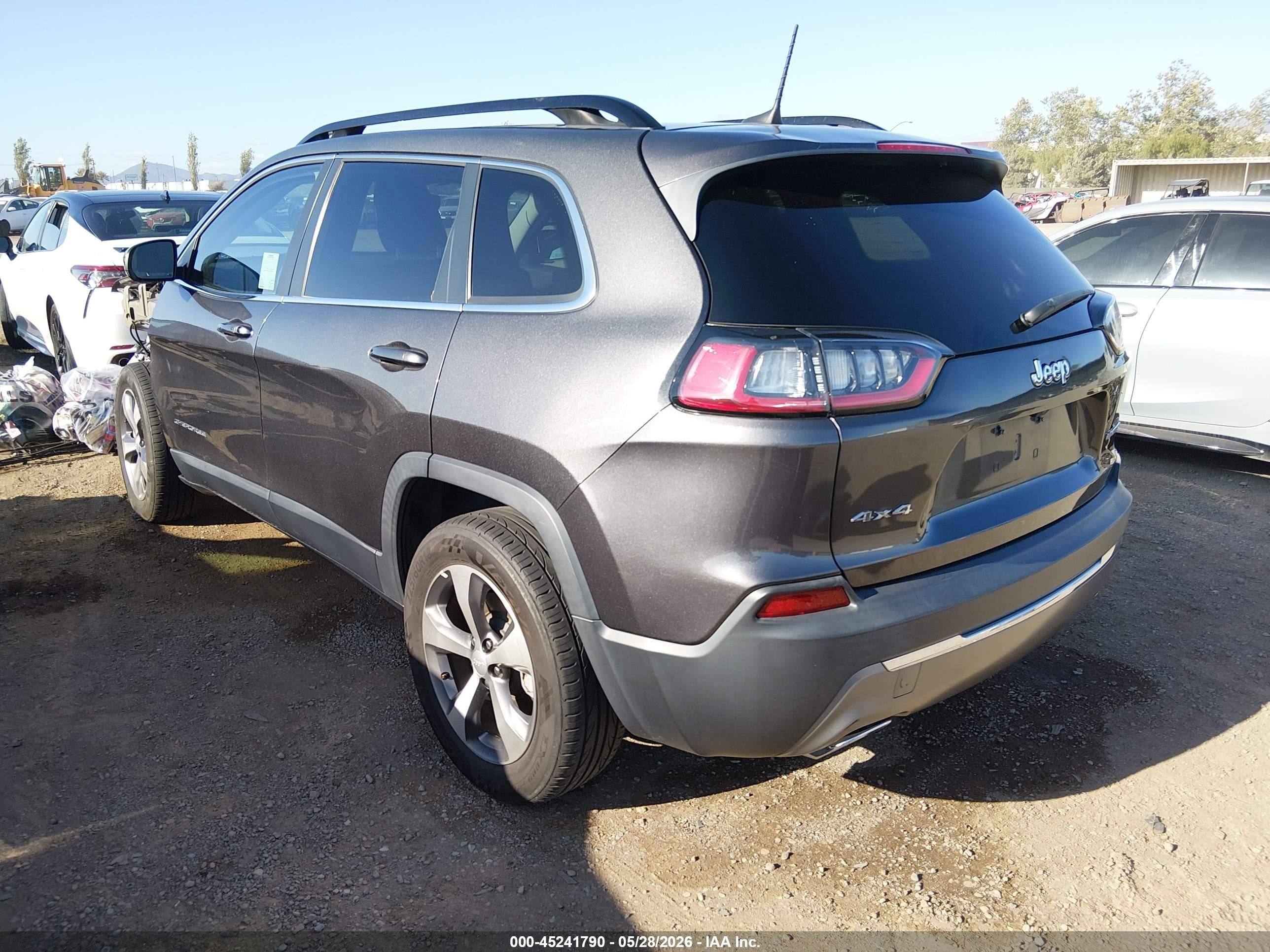 2022 Jeep Cherokee Limited 4x4 Gray vin: 1C4PJMDX4ND509244