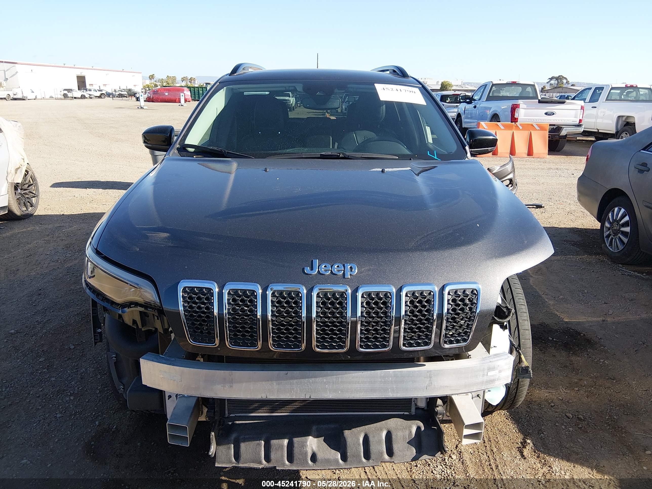2022 Jeep Cherokee Limited 4x4 Gray vin: 1C4PJMDX4ND509244
