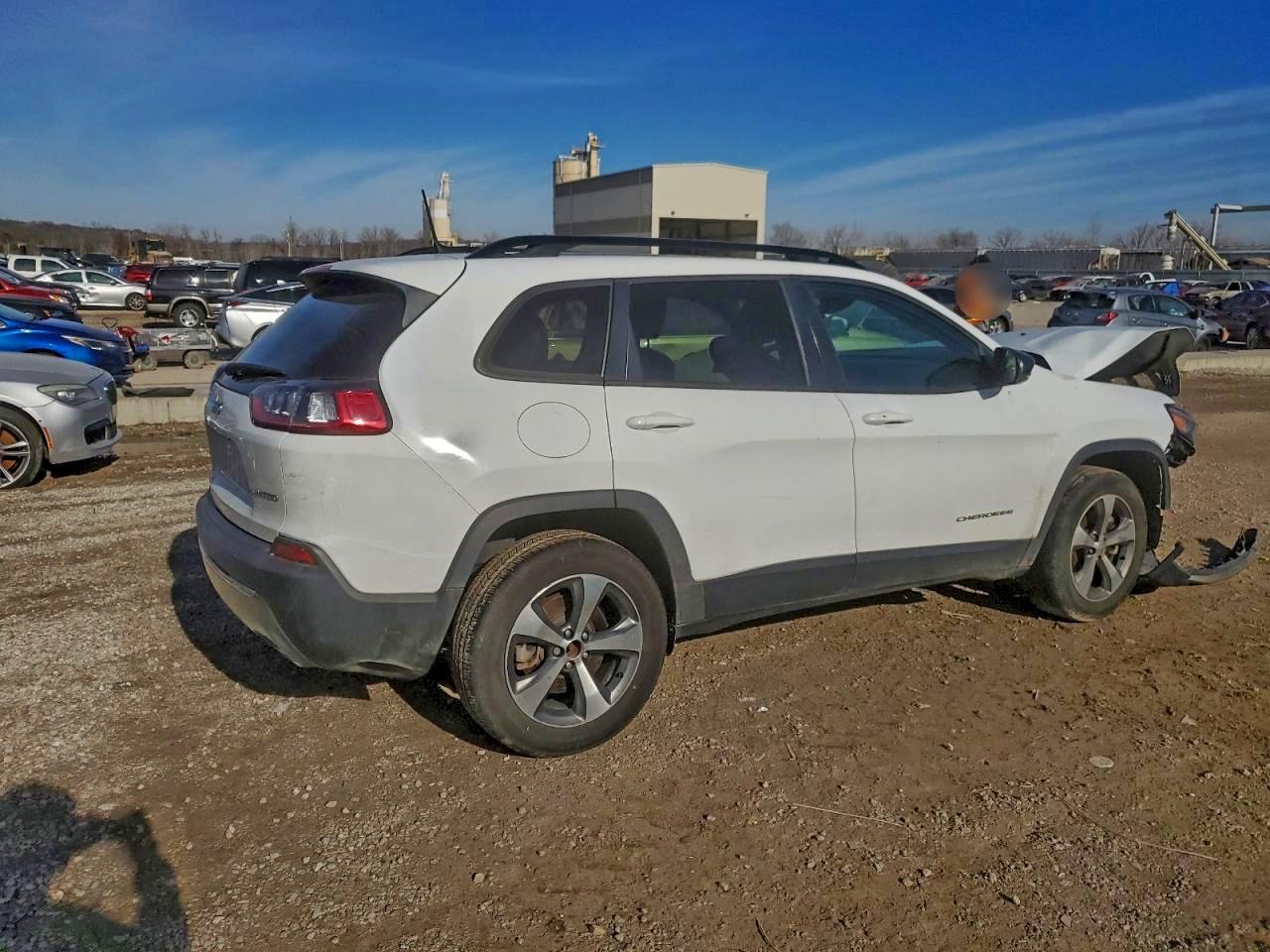 2022 Jeep Cherokee Limited White vin: 1C4PJMDX5ND542947