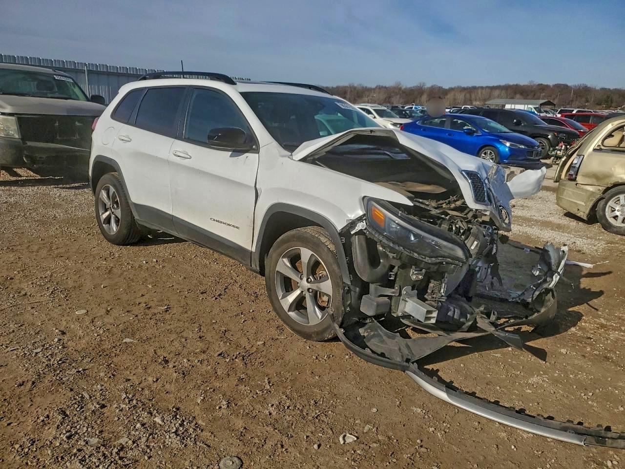 2022 Jeep Cherokee Limited White vin: 1C4PJMDX5ND542947