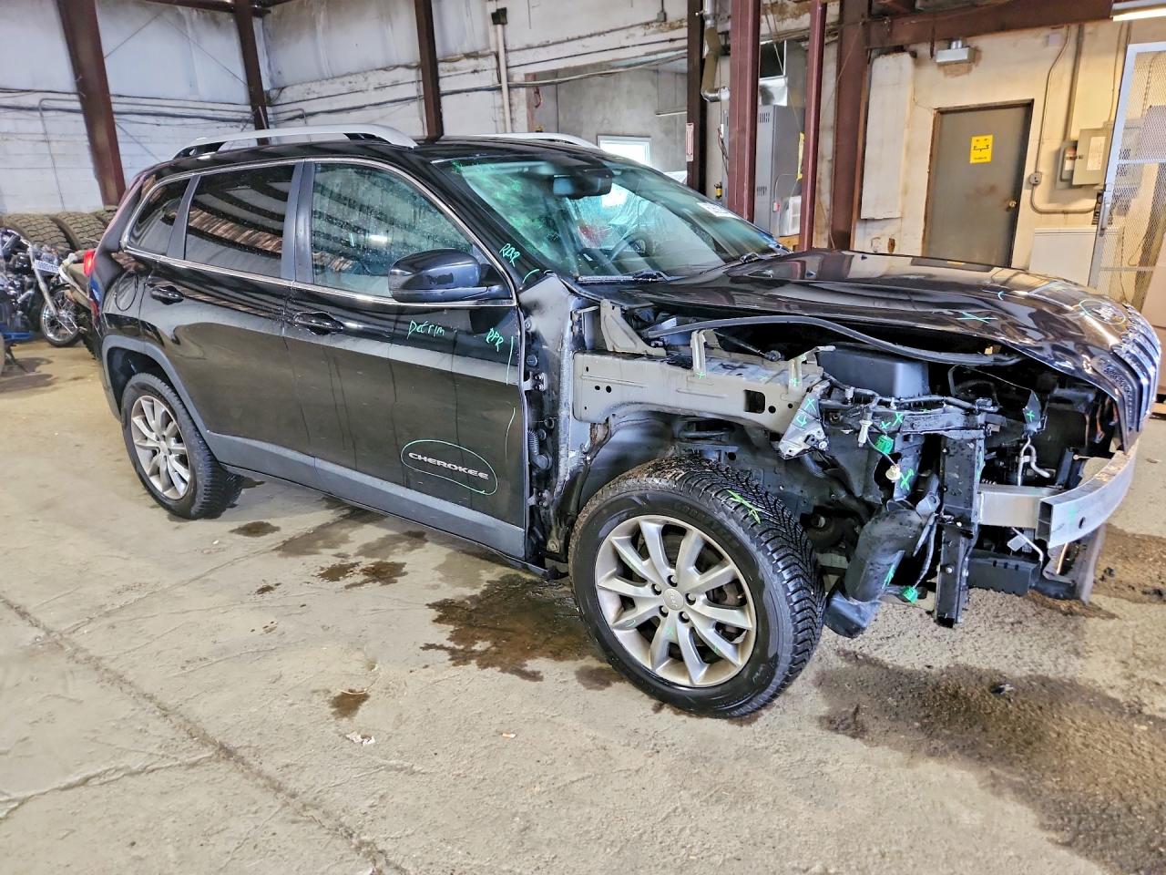 2018 Jeep Cherokee Limited Black vin: 1C4PJMDX6JD546192