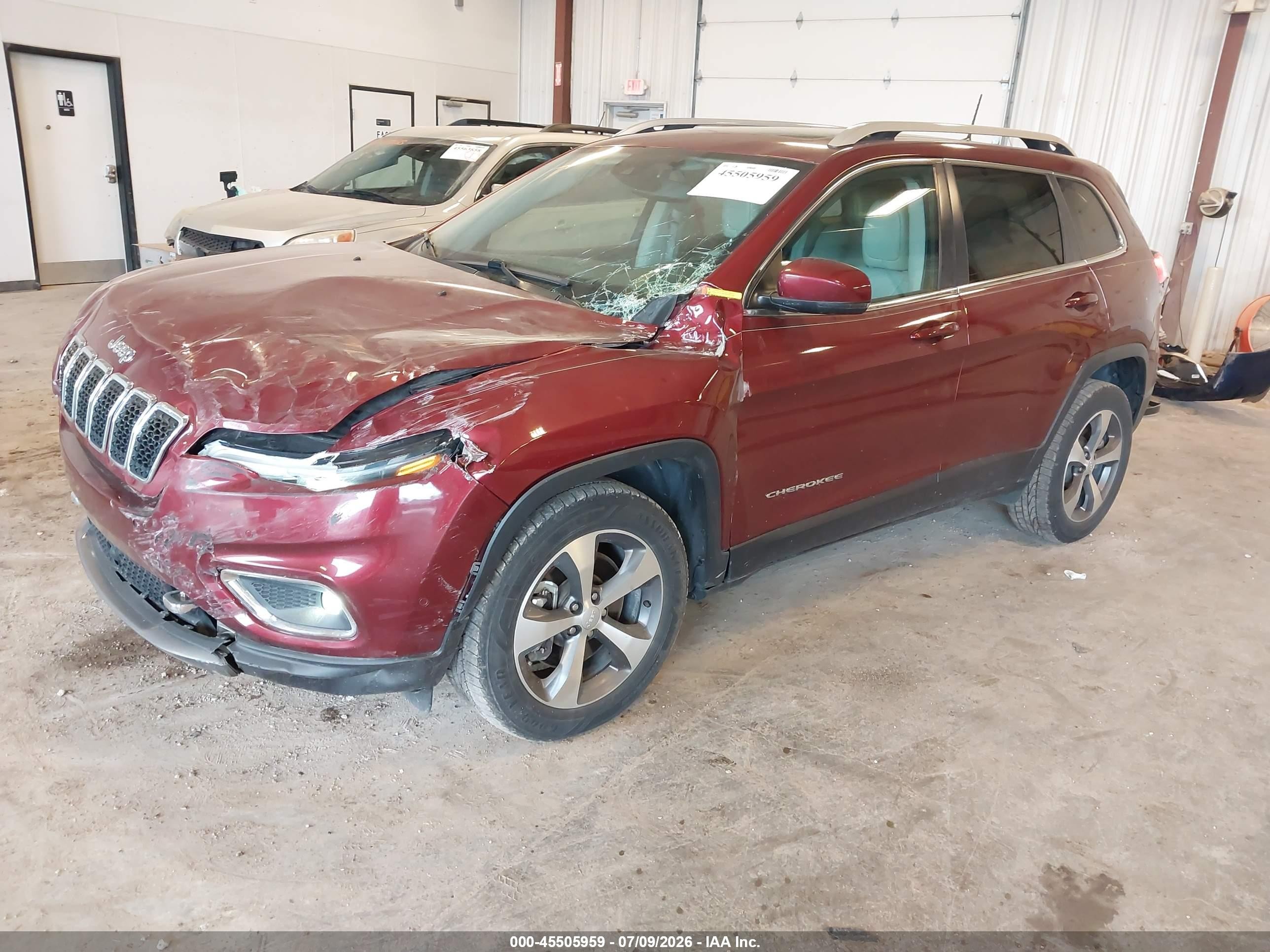 2021 Jeep Cherokee Limited 4x4 Red vin: 1C4PJMDX6MD185034