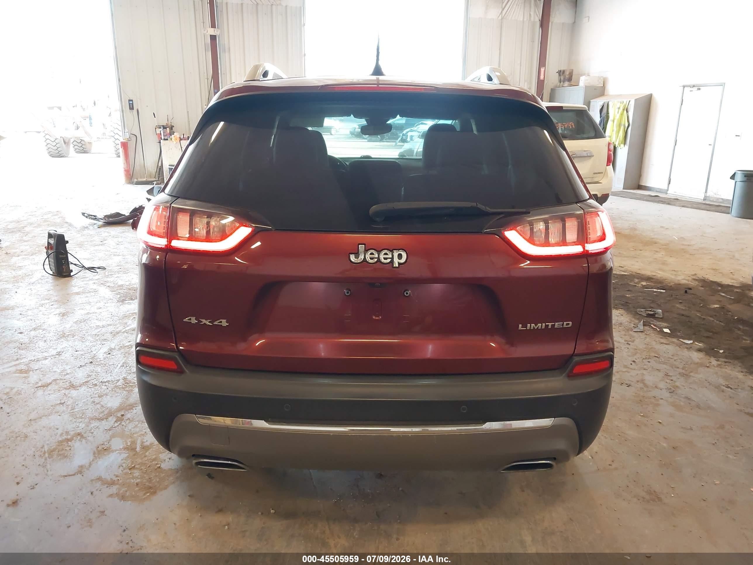 2021 Jeep Cherokee Limited 4x4 Red vin: 1C4PJMDX6MD185034