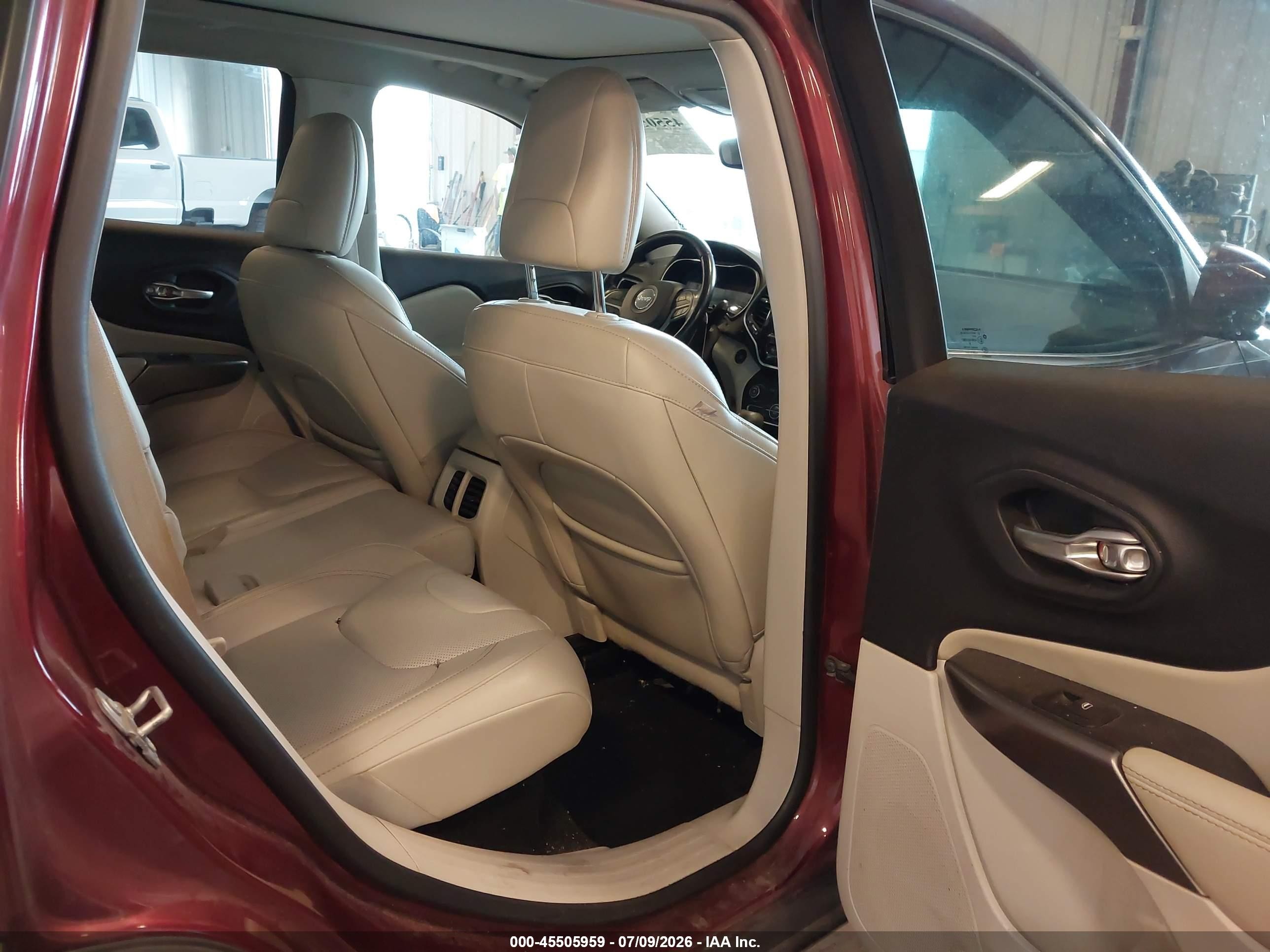2021 Jeep Cherokee Limited 4x4 Red vin: 1C4PJMDX6MD185034
