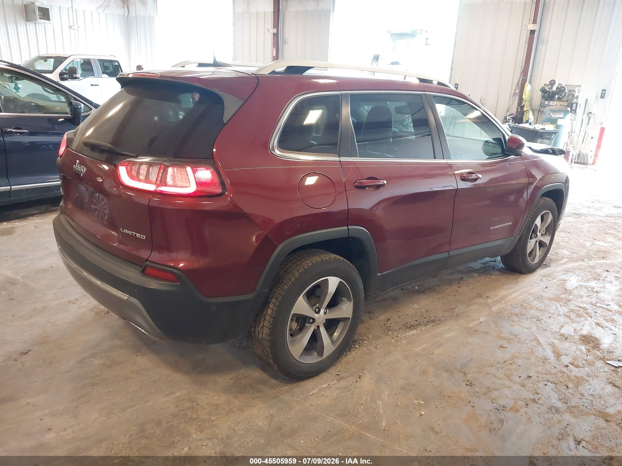 2021 Jeep Cherokee Limited 4x4 Red vin: 1C4PJMDX6MD185034