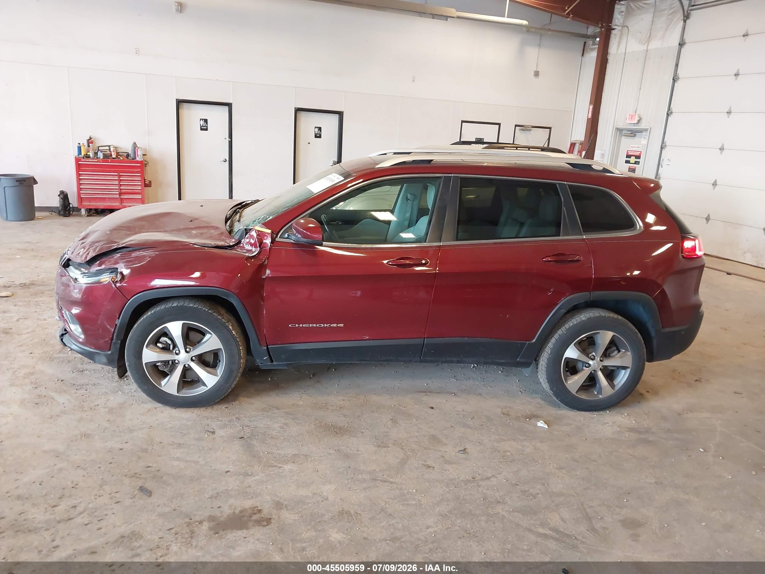 2021 Jeep Cherokee Limited 4x4 Red vin: 1C4PJMDX6MD185034