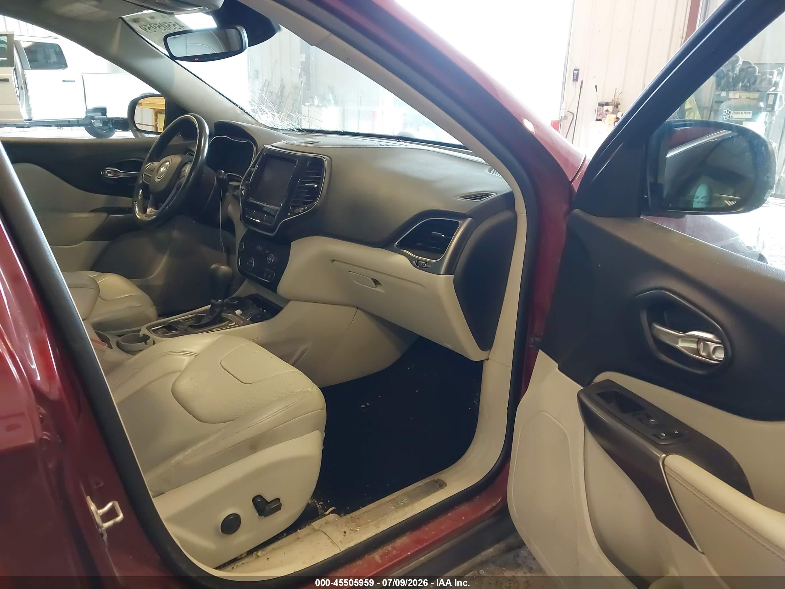 2021 Jeep Cherokee Limited 4x4 Red vin: 1C4PJMDX6MD185034