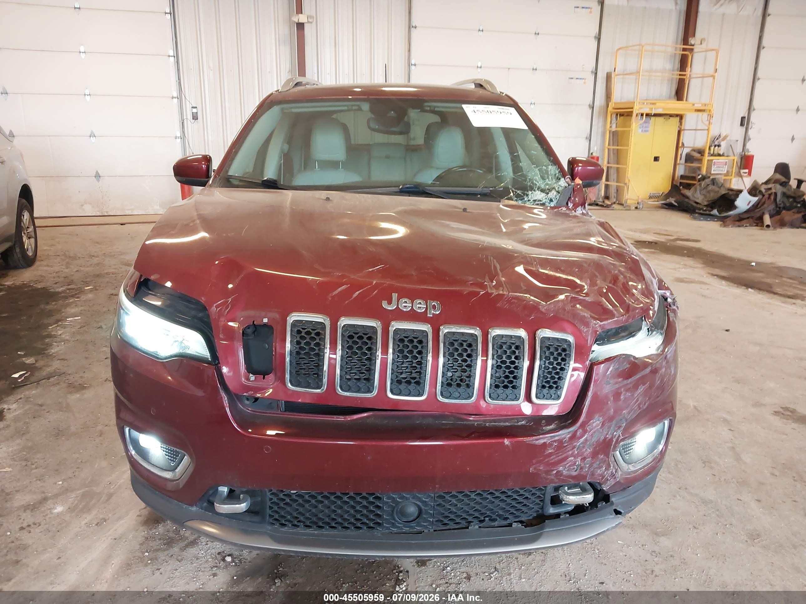 2021 Jeep Cherokee Limited 4x4 Red vin: 1C4PJMDX6MD185034