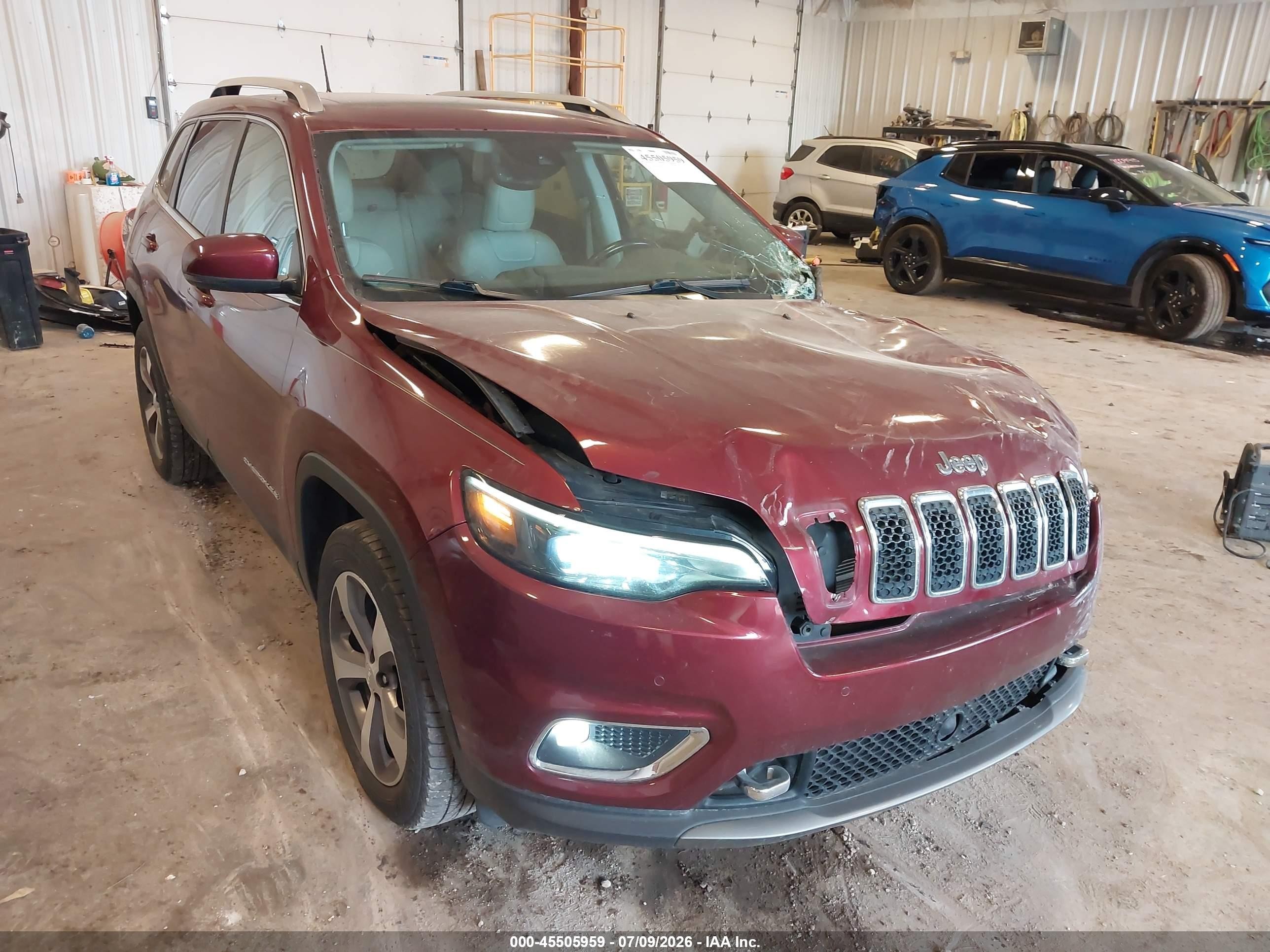 2021 Jeep Cherokee Limited 4x4 Red vin: 1C4PJMDX6MD185034