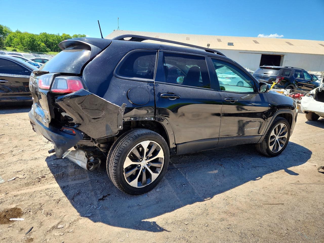 2022 Jeep Cherokee Limited Black vin: 1C4PJMDX6ND542343