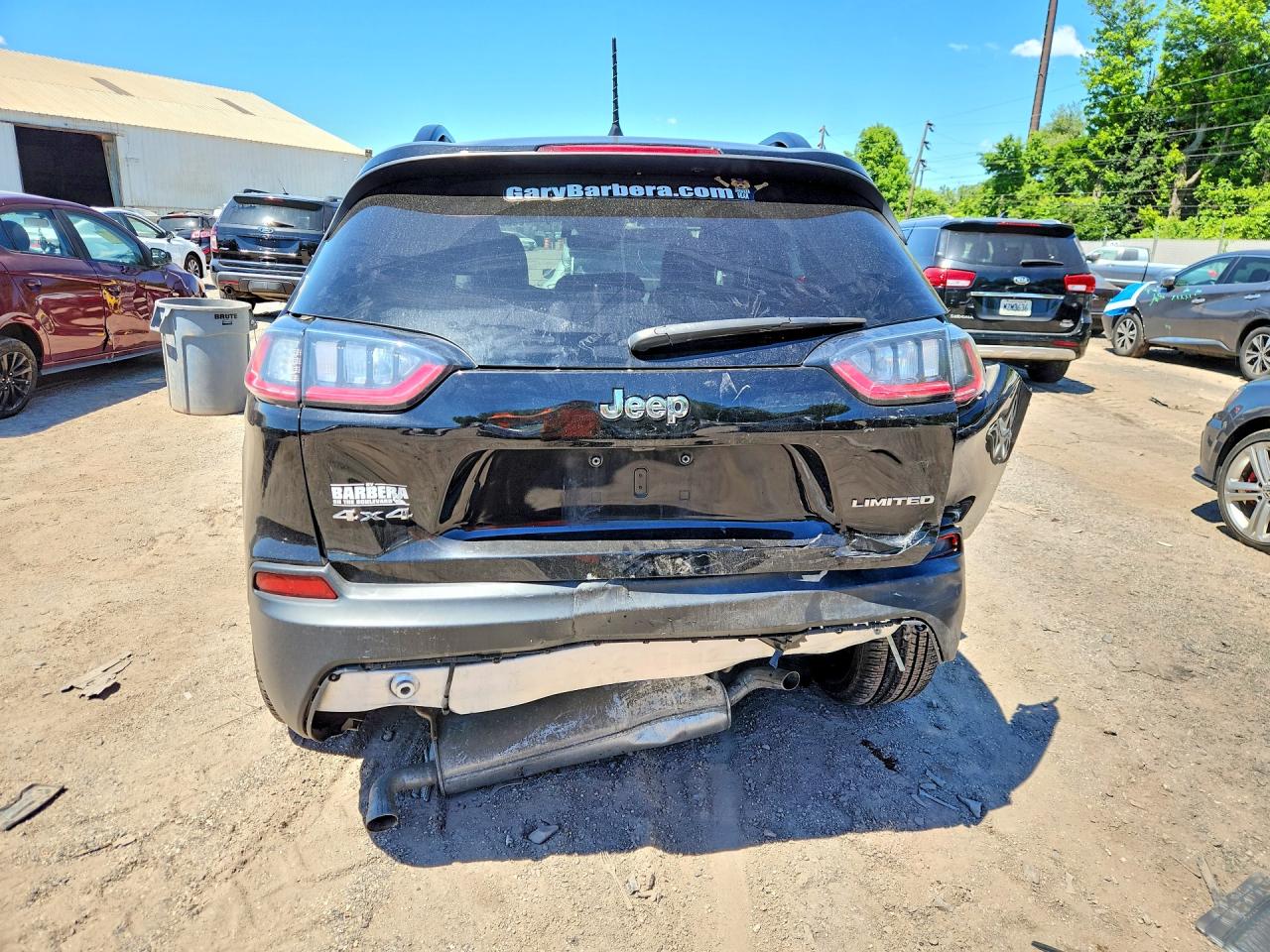 2022 Jeep Cherokee Limited Black vin: 1C4PJMDX6ND542343