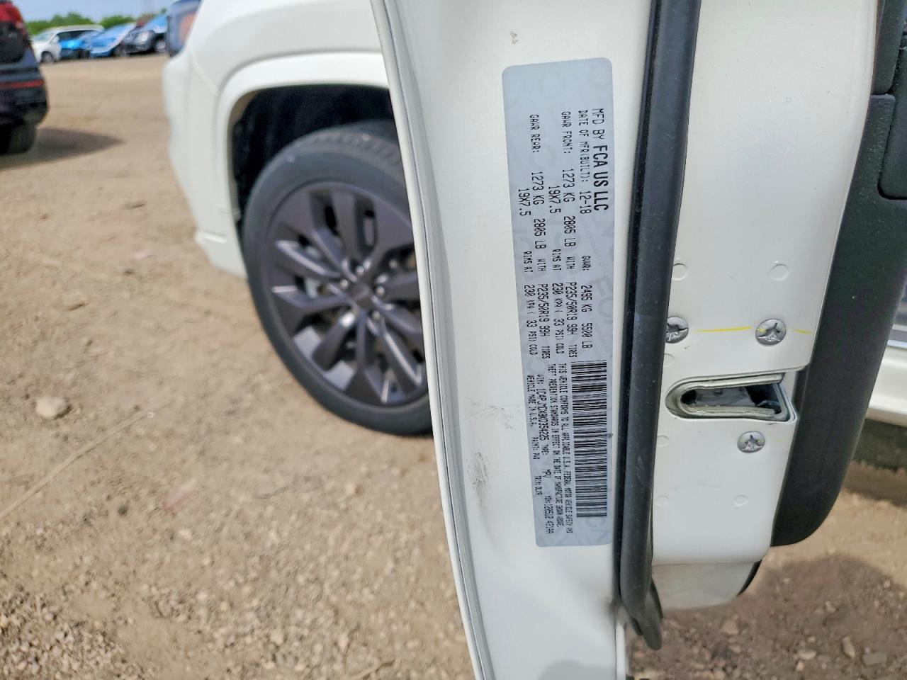 2019 Jeep Cherokee Limited White vin: 1C4PJMDX8KD354225
