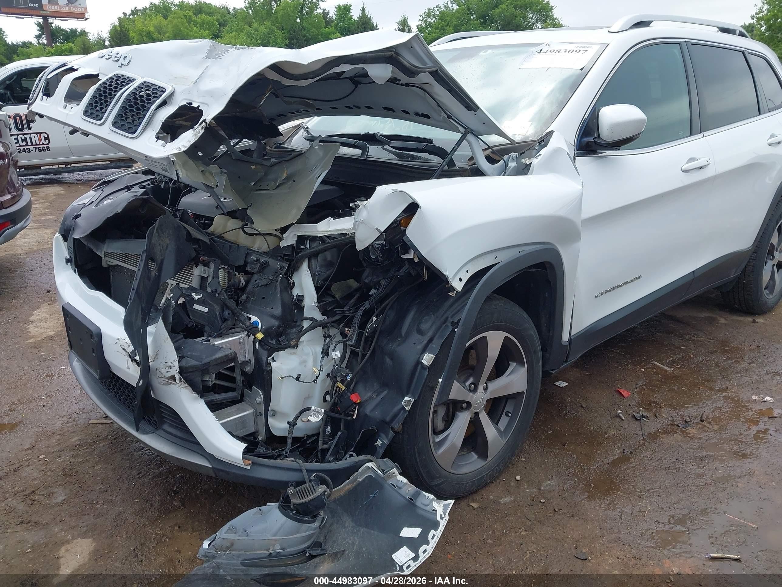 2020 Jeep Cherokee Limited 4x4 White vin: 1C4PJMDX8LD515058