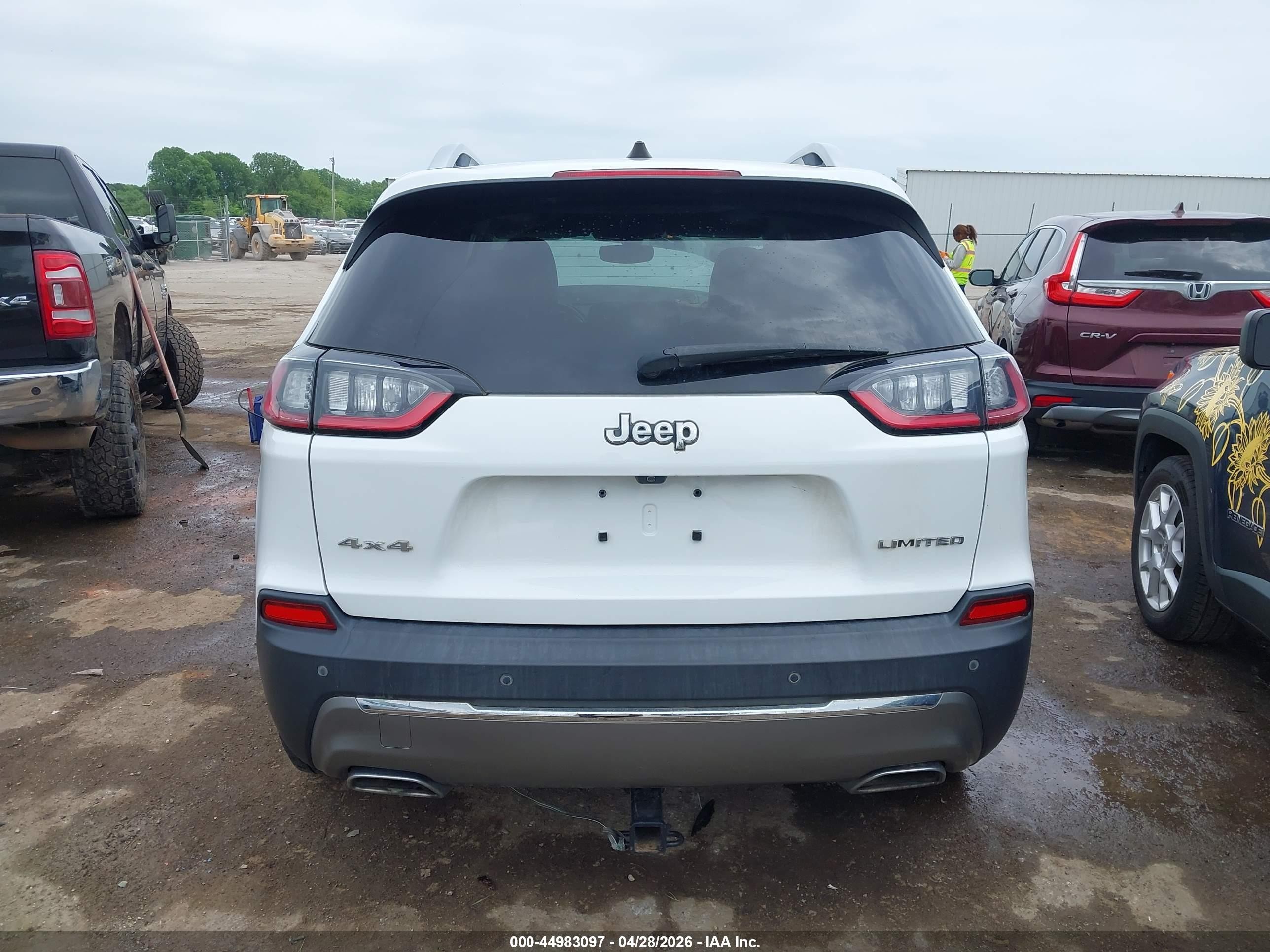2020 Jeep Cherokee Limited 4x4 White vin: 1C4PJMDX8LD515058