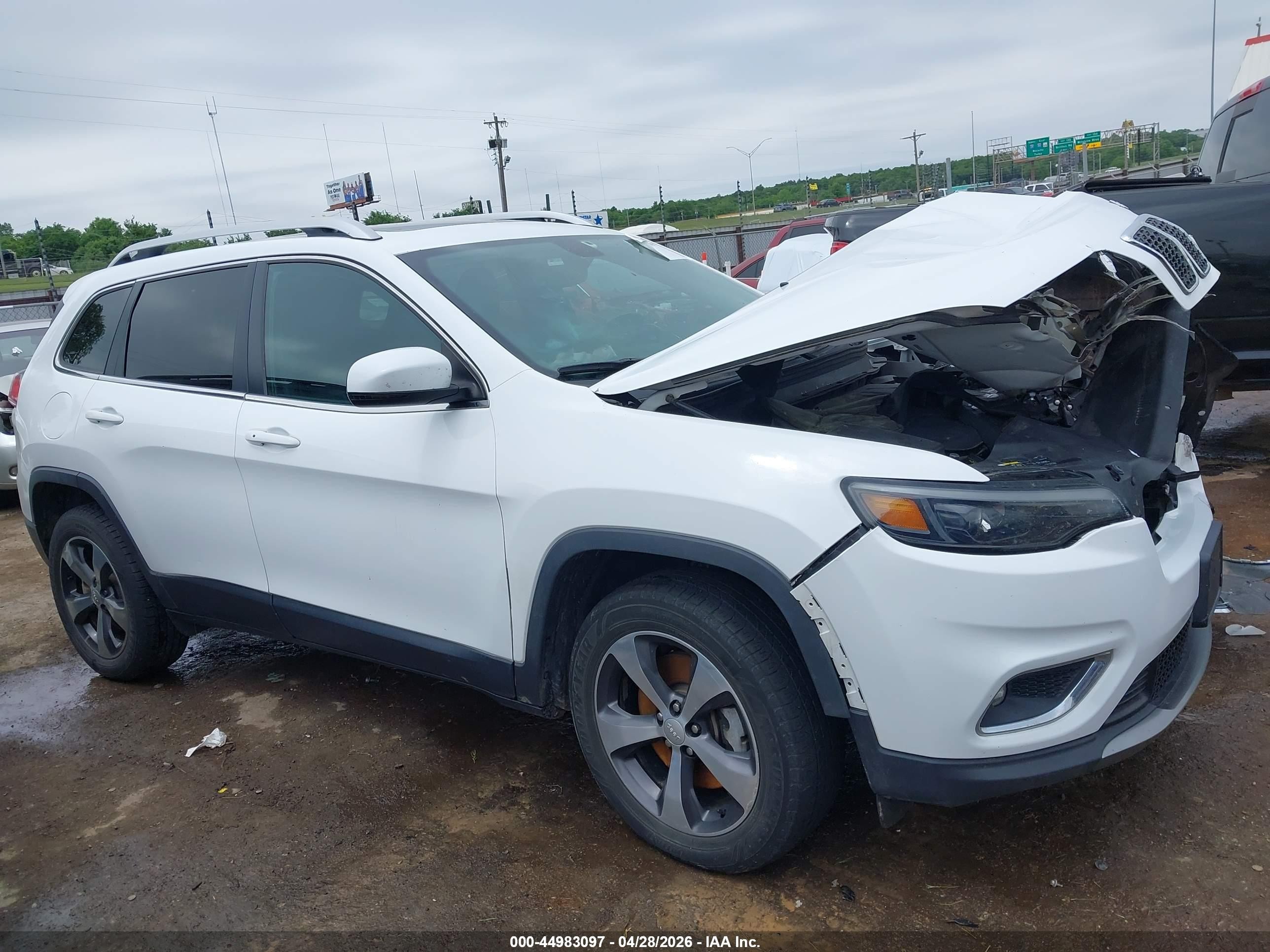 2020 Jeep Cherokee Limited 4x4 White vin: 1C4PJMDX8LD515058