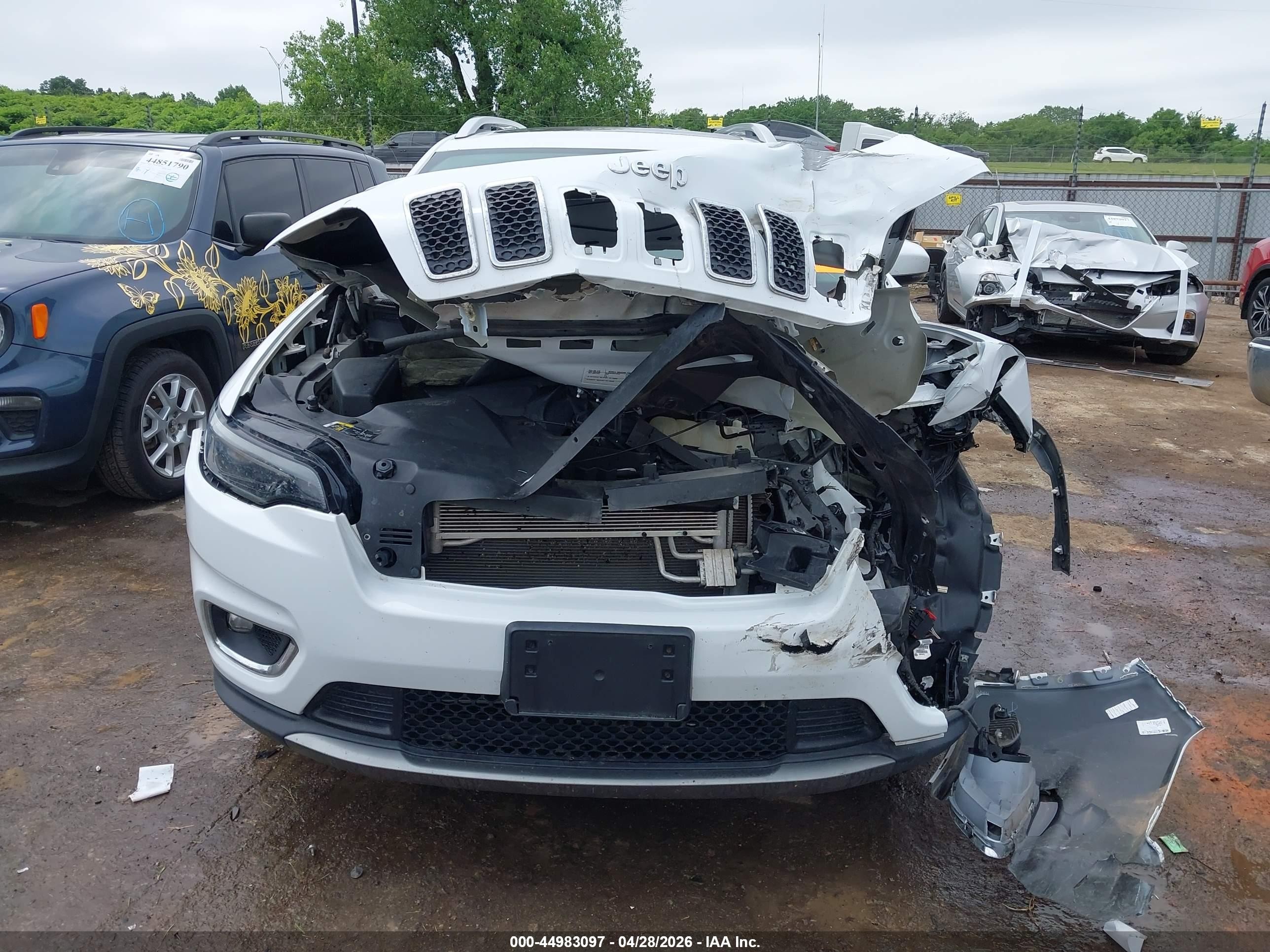 2020 Jeep Cherokee Limited 4x4 White vin: 1C4PJMDX8LD515058