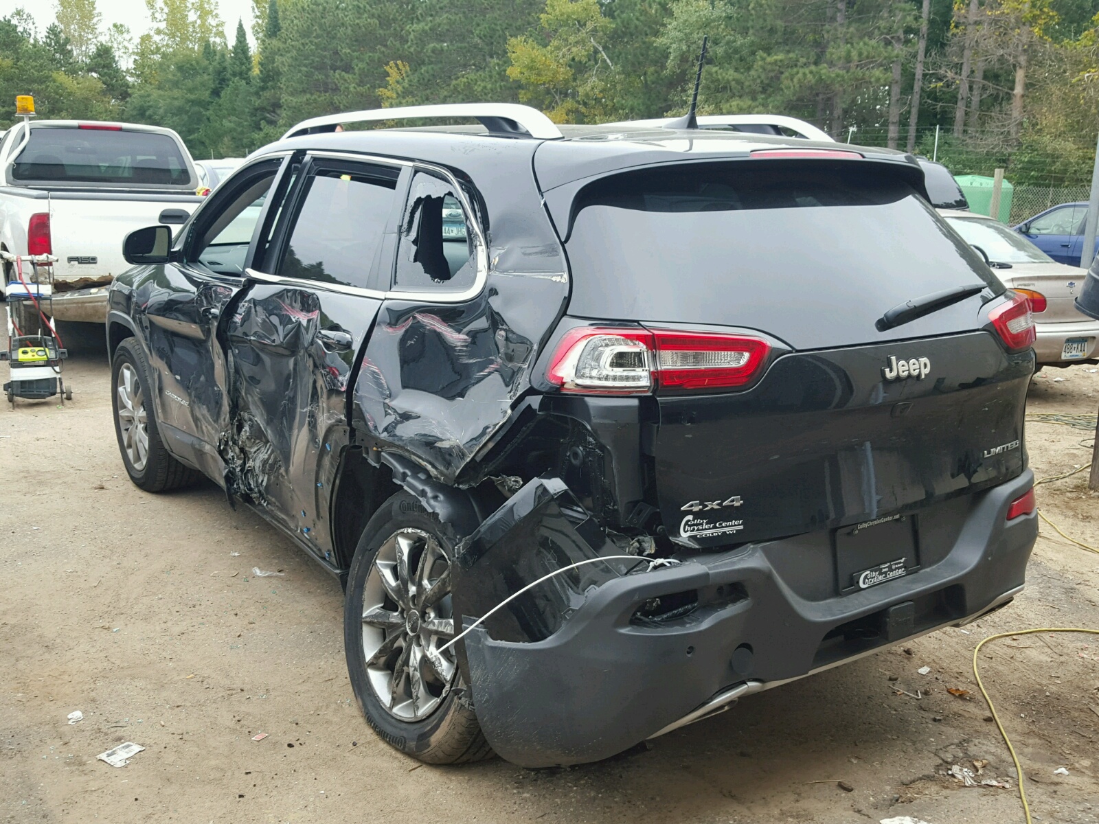 2018 Jeep Cherokee Limited Black vin: 1C4PJMDX9JD502218
