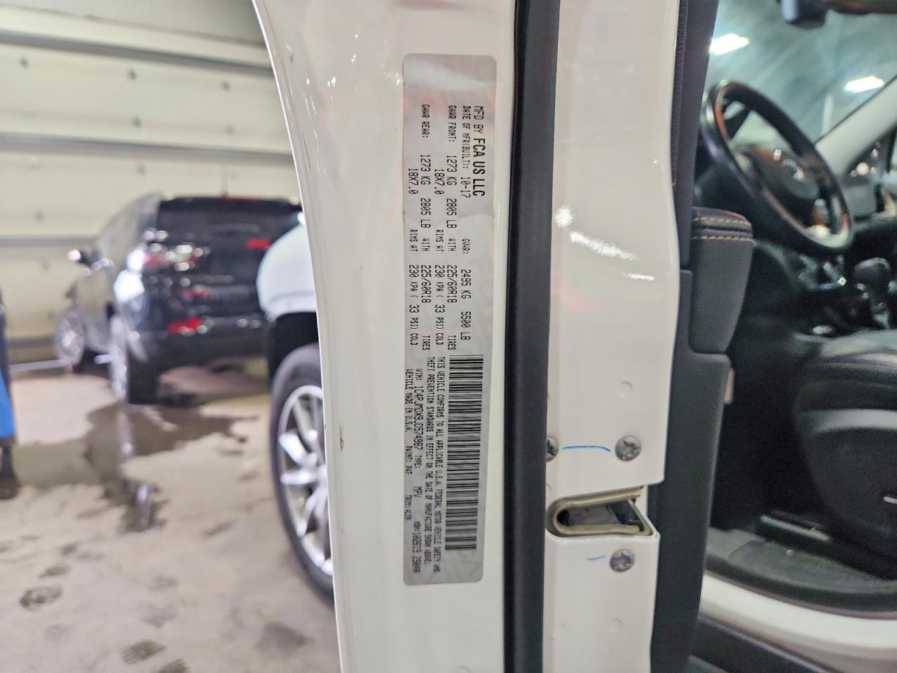 2018 Jeep Cherokee Limited White vin: 1C4PJMDX9JD574987