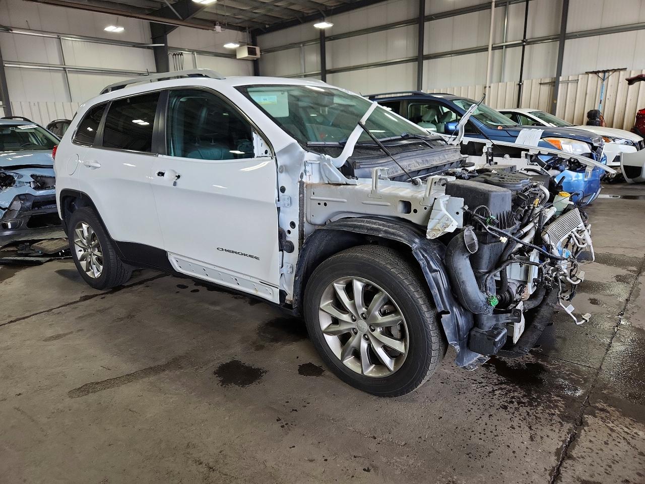 2018 Jeep Cherokee Limited White vin: 1C4PJMDX9JD574987