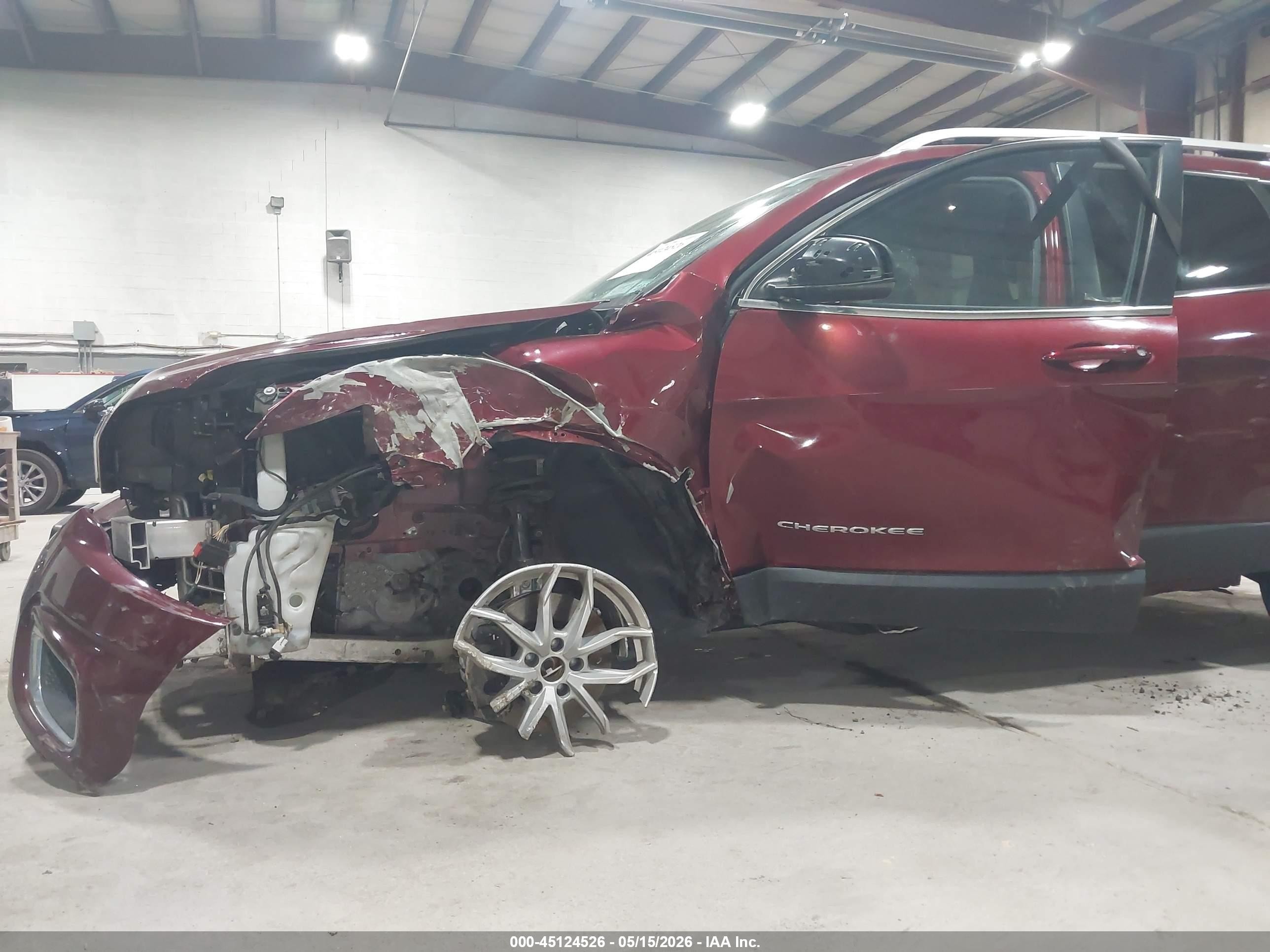 2019 Jeep Cherokee Limited 4x4 Red vin: 1C4PJMDXXKD451121
