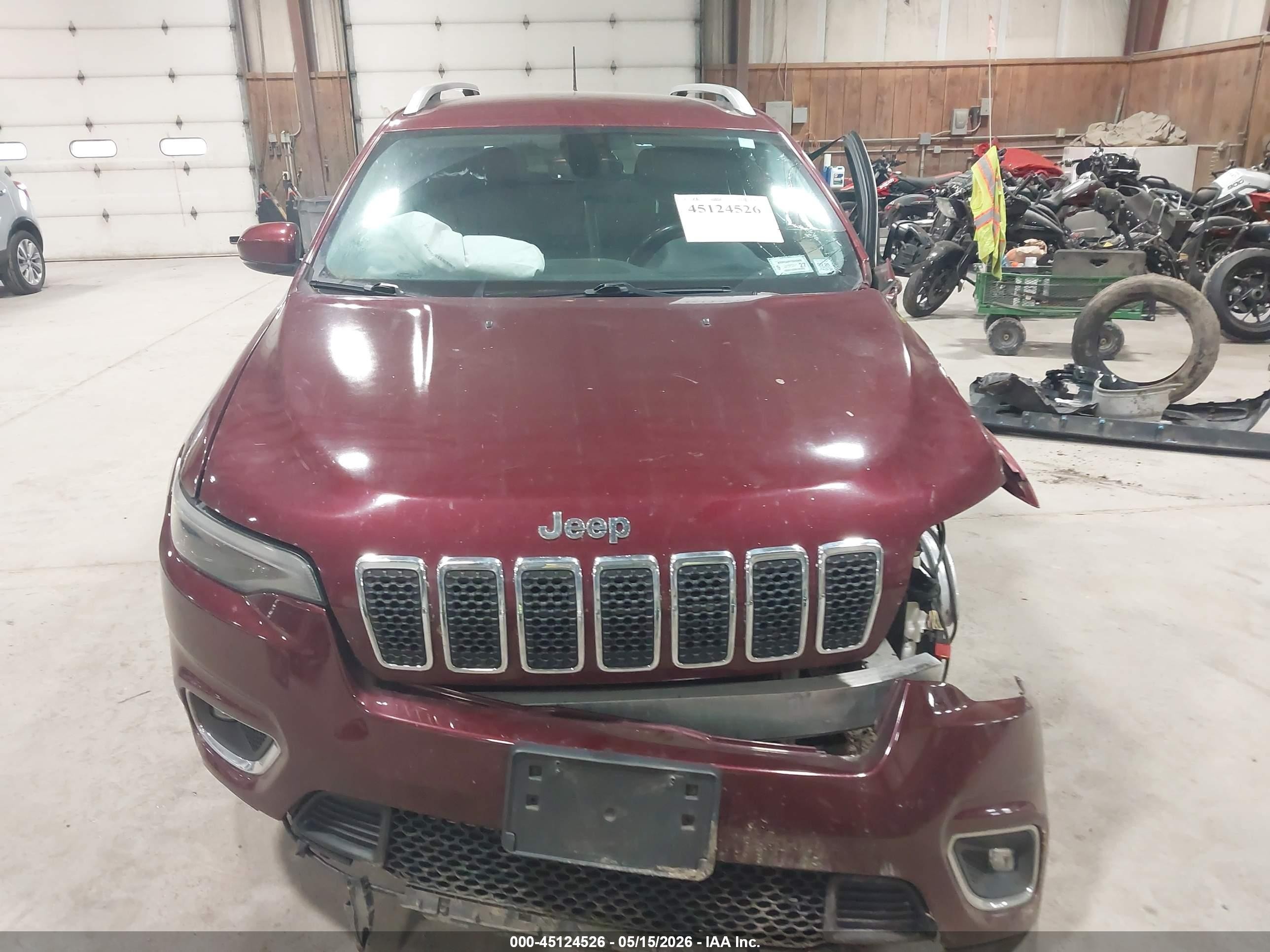 2019 Jeep Cherokee Limited 4x4 Red vin: 1C4PJMDXXKD451121