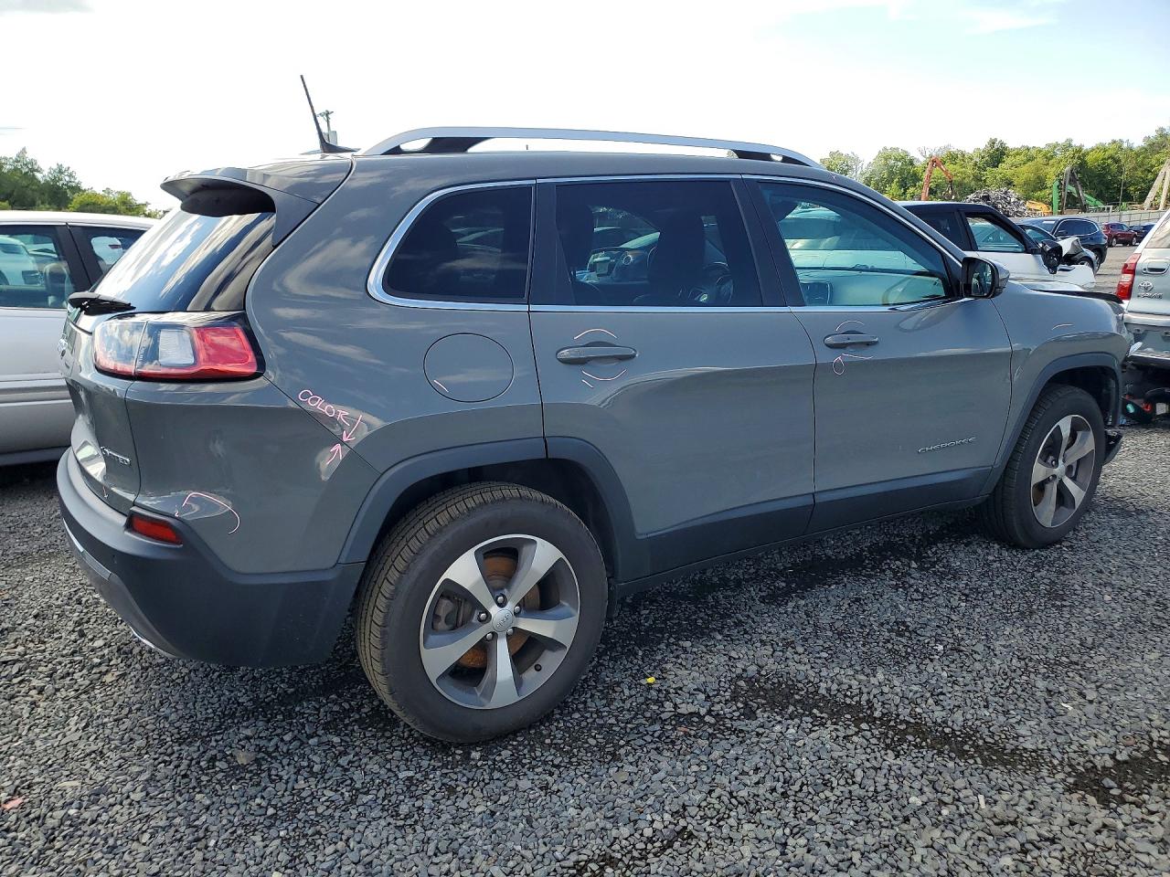 2020 Jeep Cherokee Limited Gray vin: 1C4PJMDXXLD617039