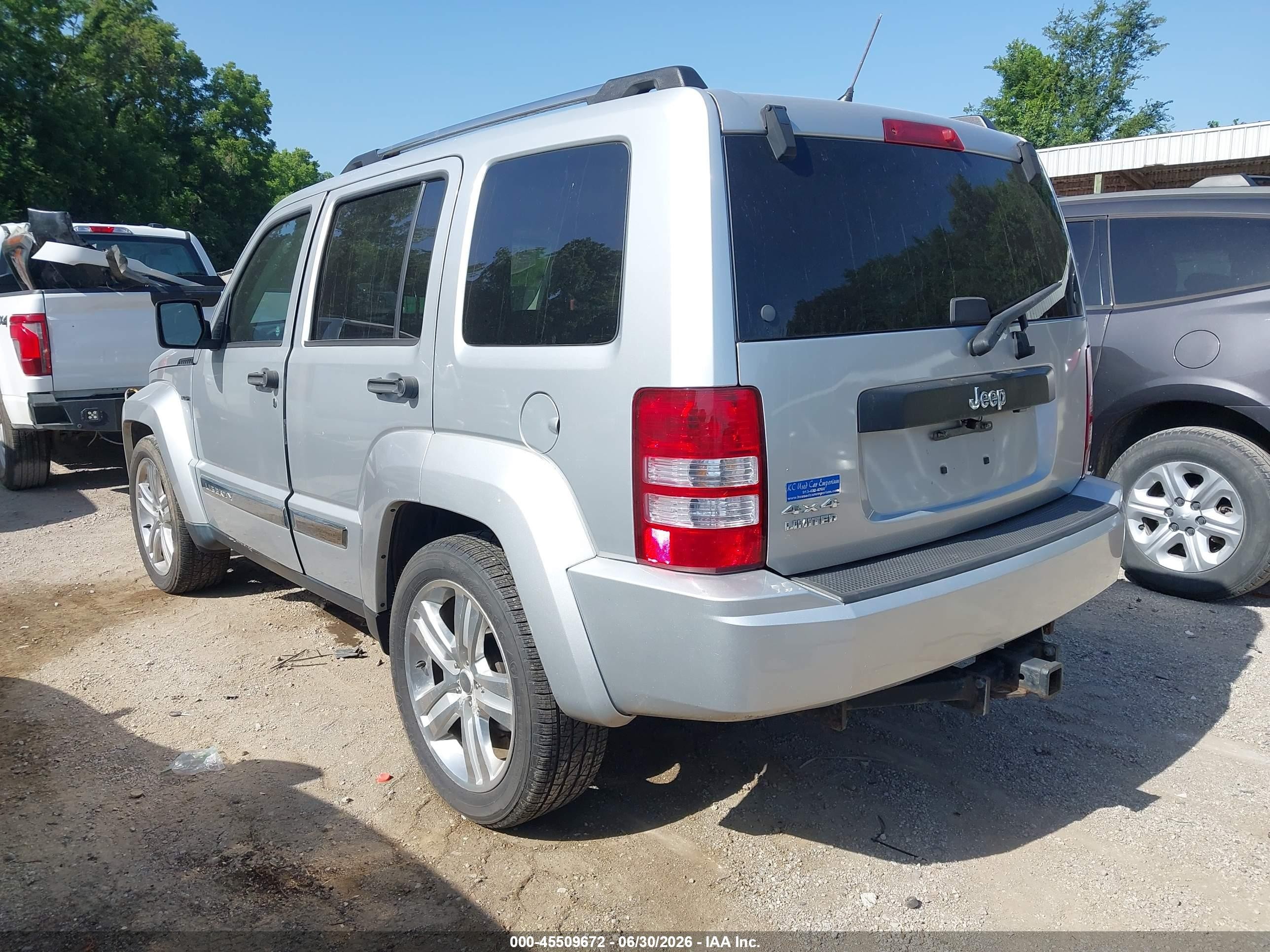2012 Jeep Liberty Limited Jet Edition Silver vin: 1C4PJMFK0CW199435