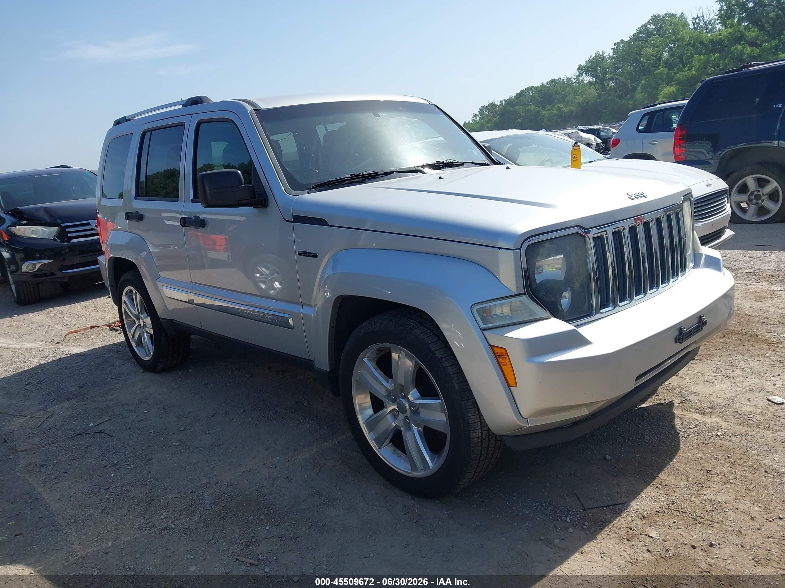 2012 Jeep Liberty Limited Jet Edition Silver vin: 1C4PJMFK0CW199435