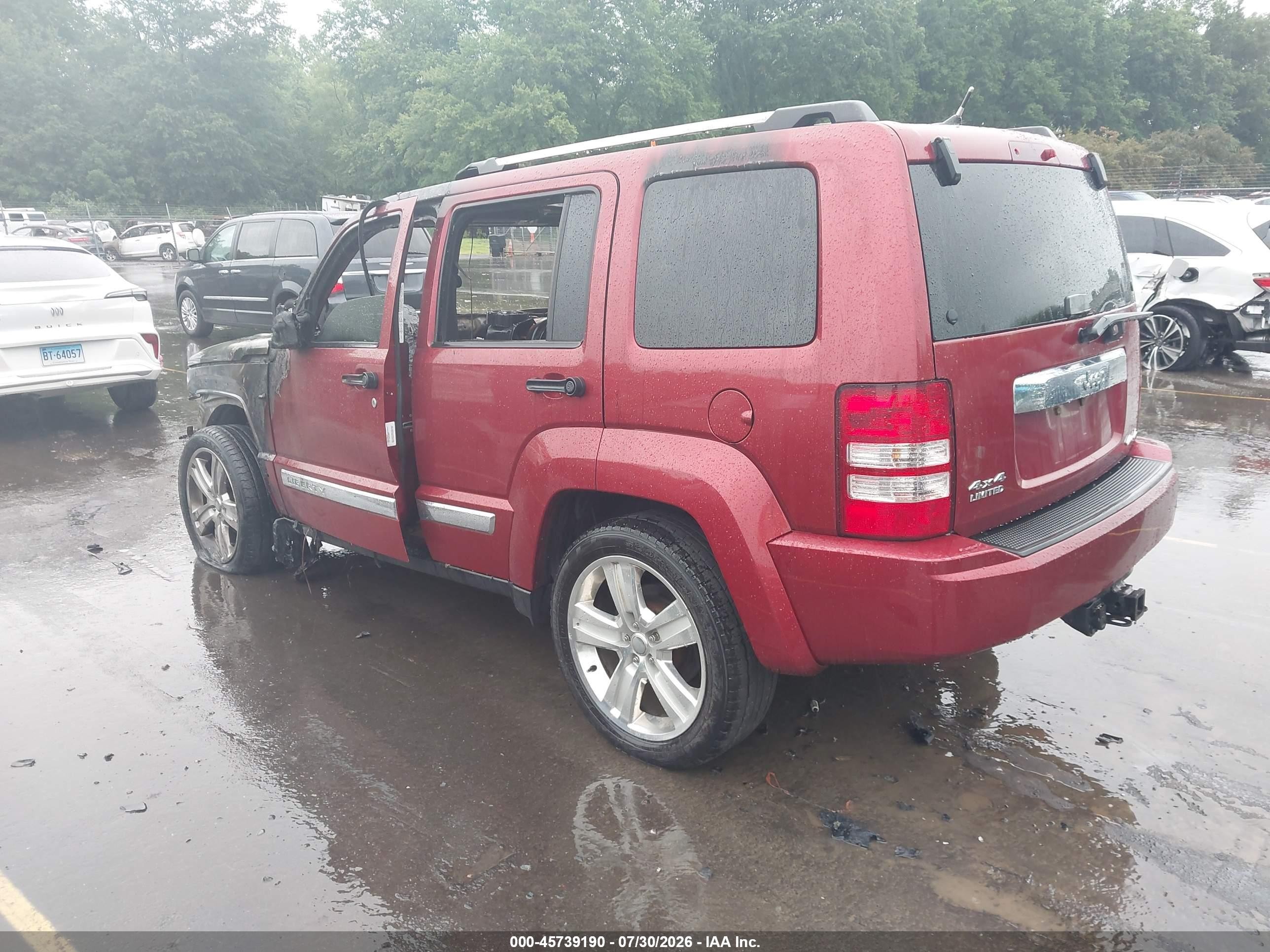 2012 Jeep Liberty Limited Jet Edition Red vin: 1C4PJMFK1CW145089