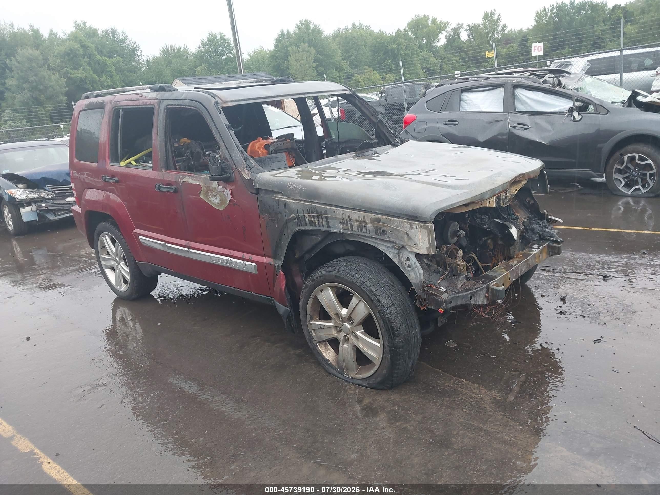 2012 Jeep Liberty Limited Jet Edition Red vin: 1C4PJMFK1CW145089