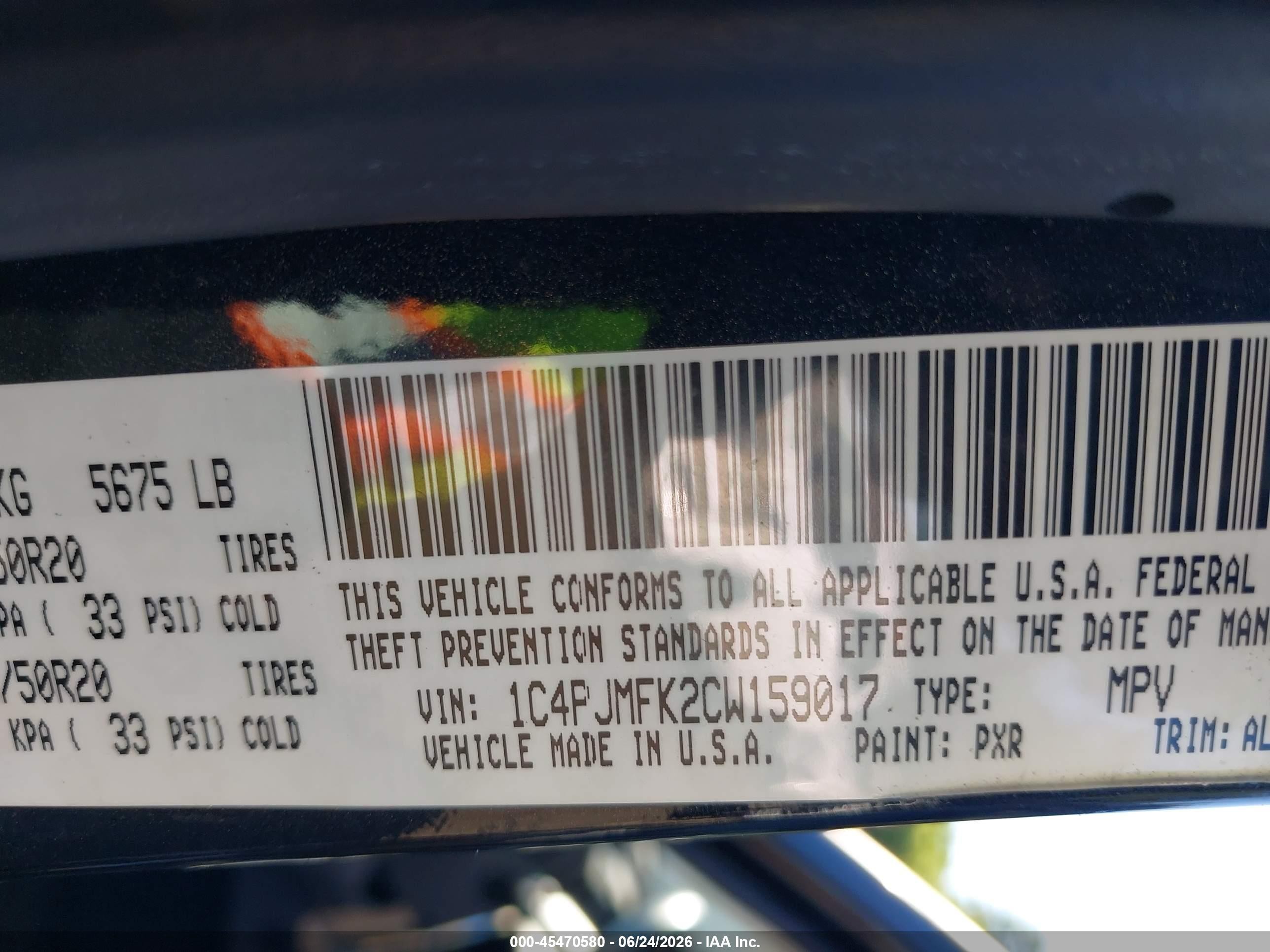 2012 Jeep Liberty Limited Jet Edition Black vin: 1C4PJMFK2CW159017