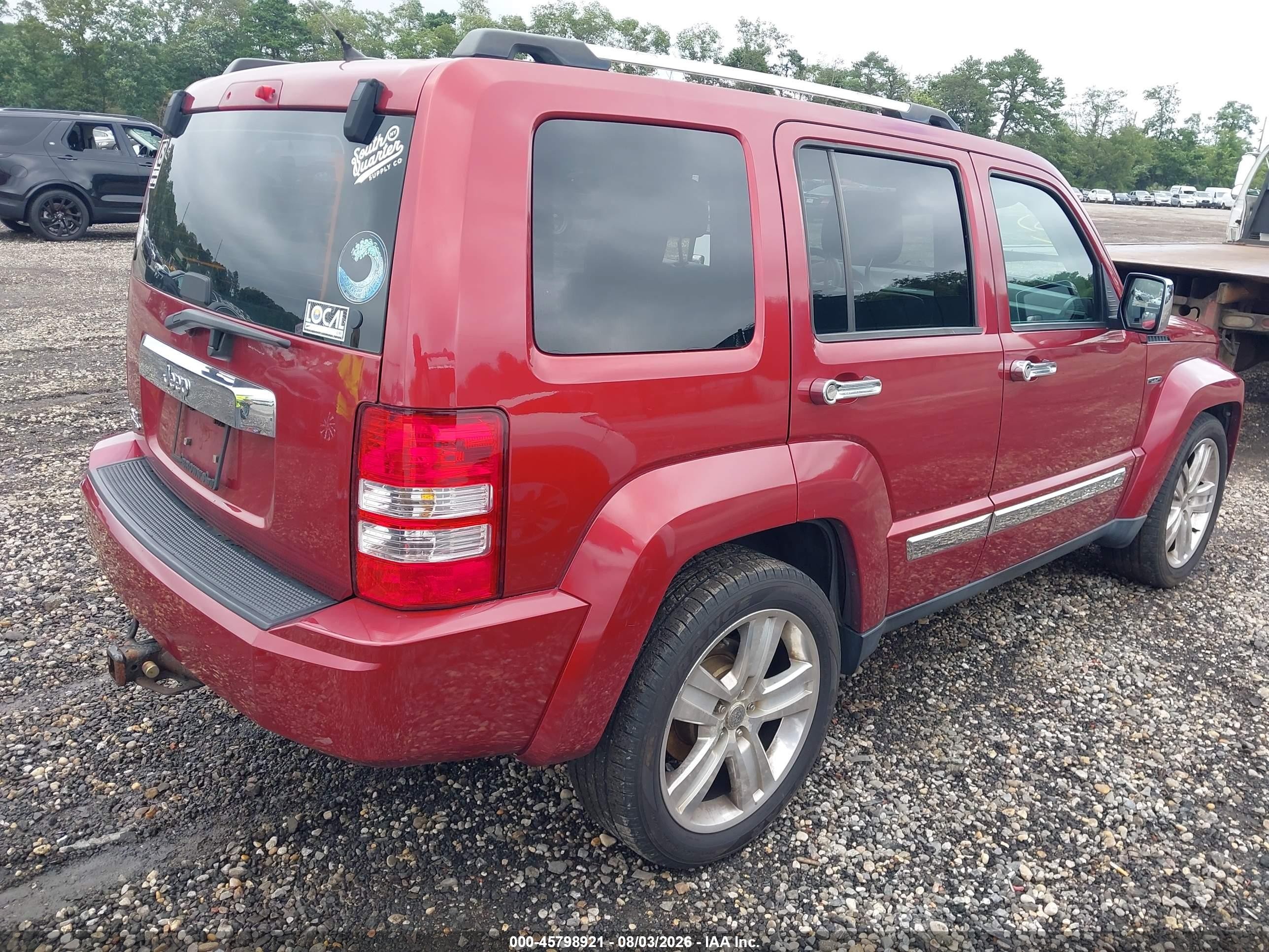 2012 Jeep Liberty Limited Jet Edition Red vin: 1C4PJMFK4CW198899