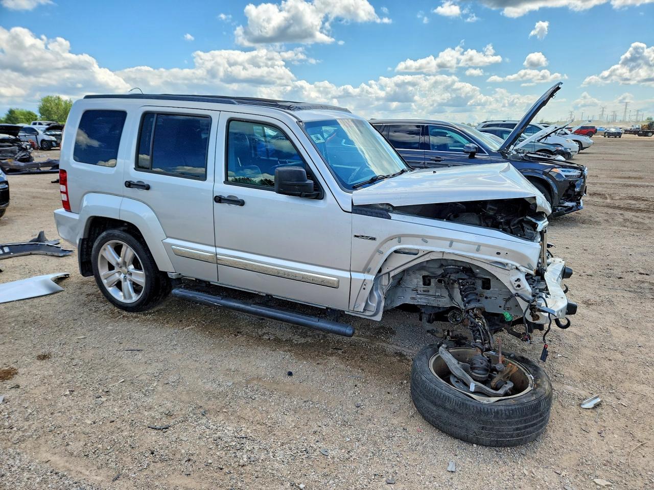 2012 Jeep Liberty Jet Silver vin: 1C4PJMFK5CW215290